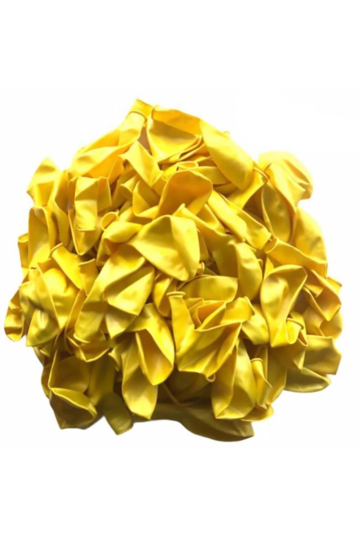 Patladı Gitti 12 Inç Metalik Sarı Balon 10 Adet