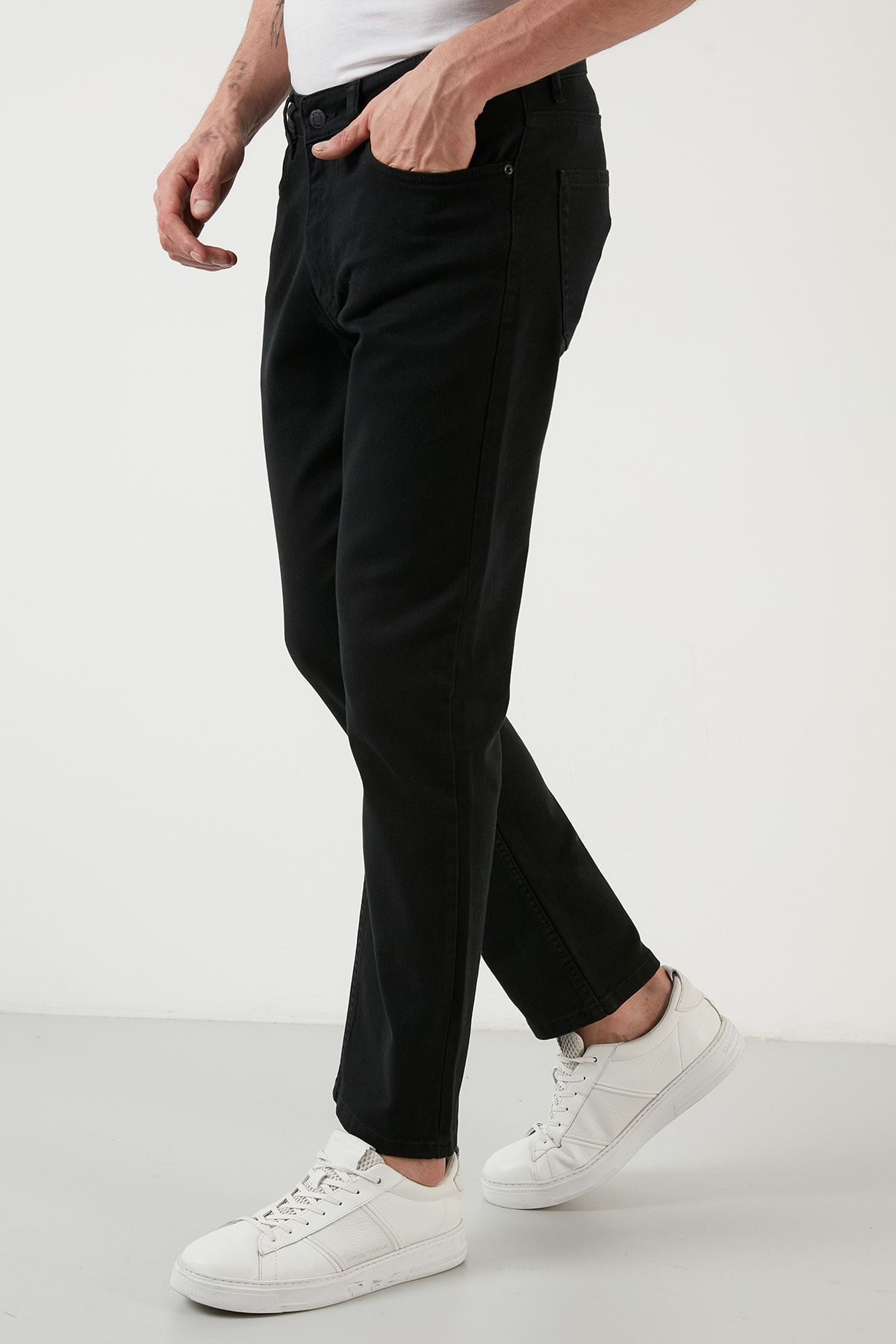 Buratti Pamuklu Yüksek Bel Slim Fit Boru Paça Jeans Erkek Kot Pantolon 4101m69texas