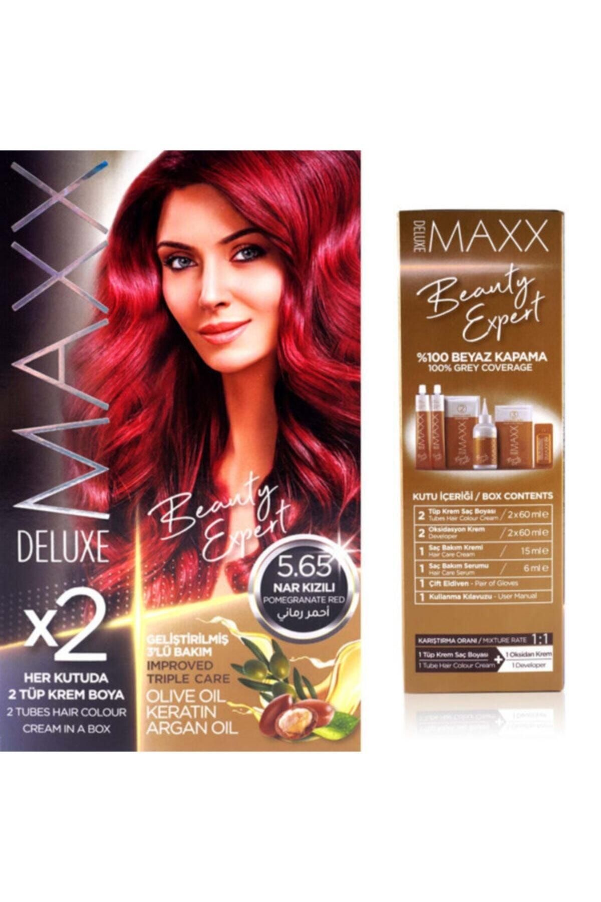 MAXX DELUXE Nar Kızılı Saç Boyası