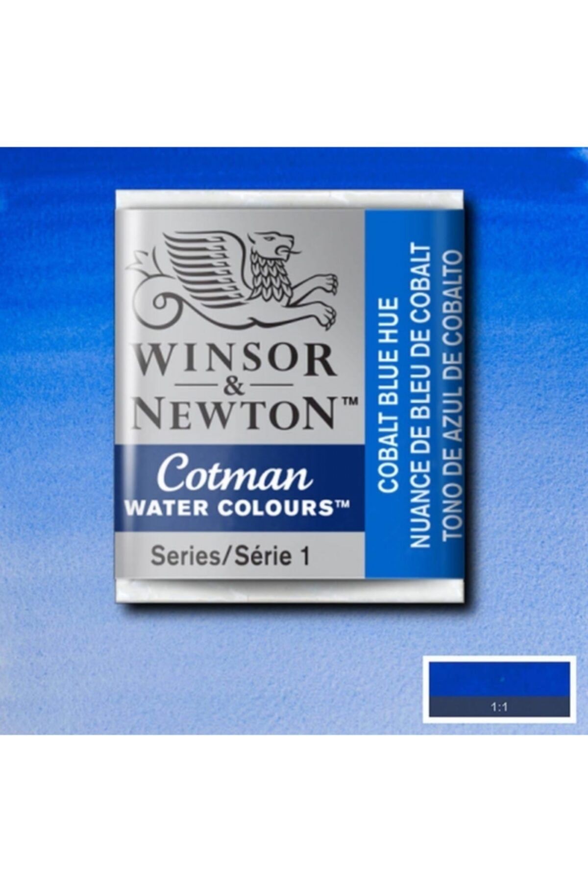 Winsor Newton Cotman Sulu Boya Yarım Tablet - Cobalt Blue Hue 179