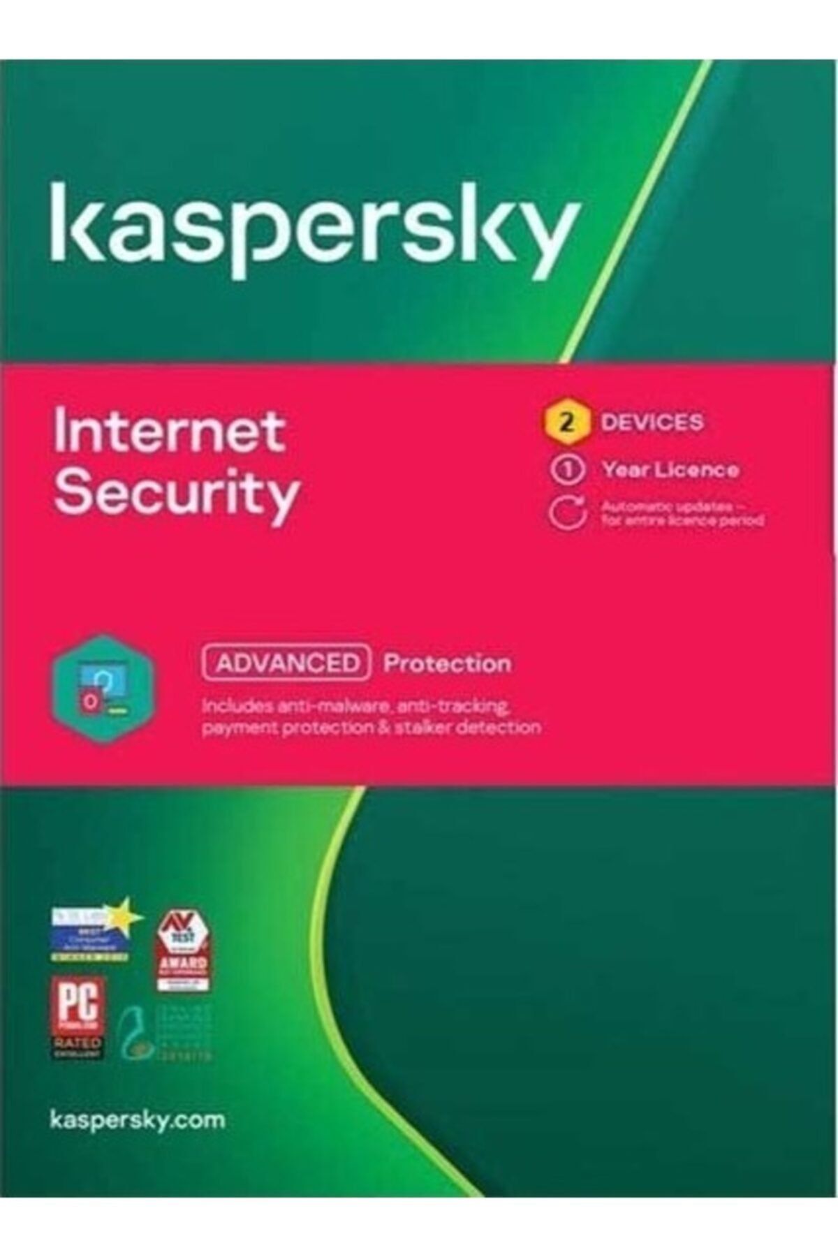 Kaspersky Internet Security 2 Kullanıcı 1 Yıl Virüs Programı 2022tr