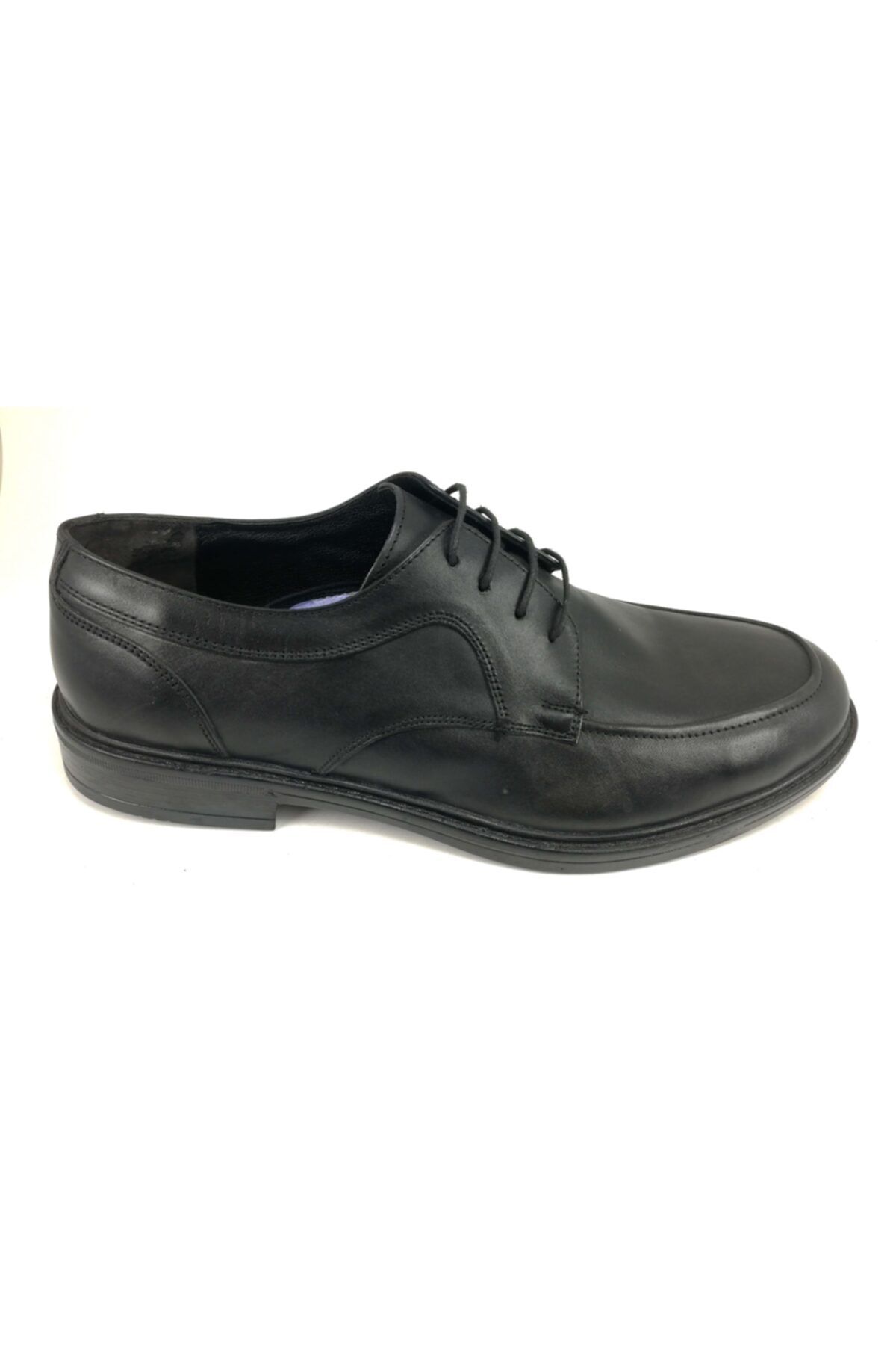 Alpino Erkek Siyah Bağlı Klasik Deri Ayakkabı