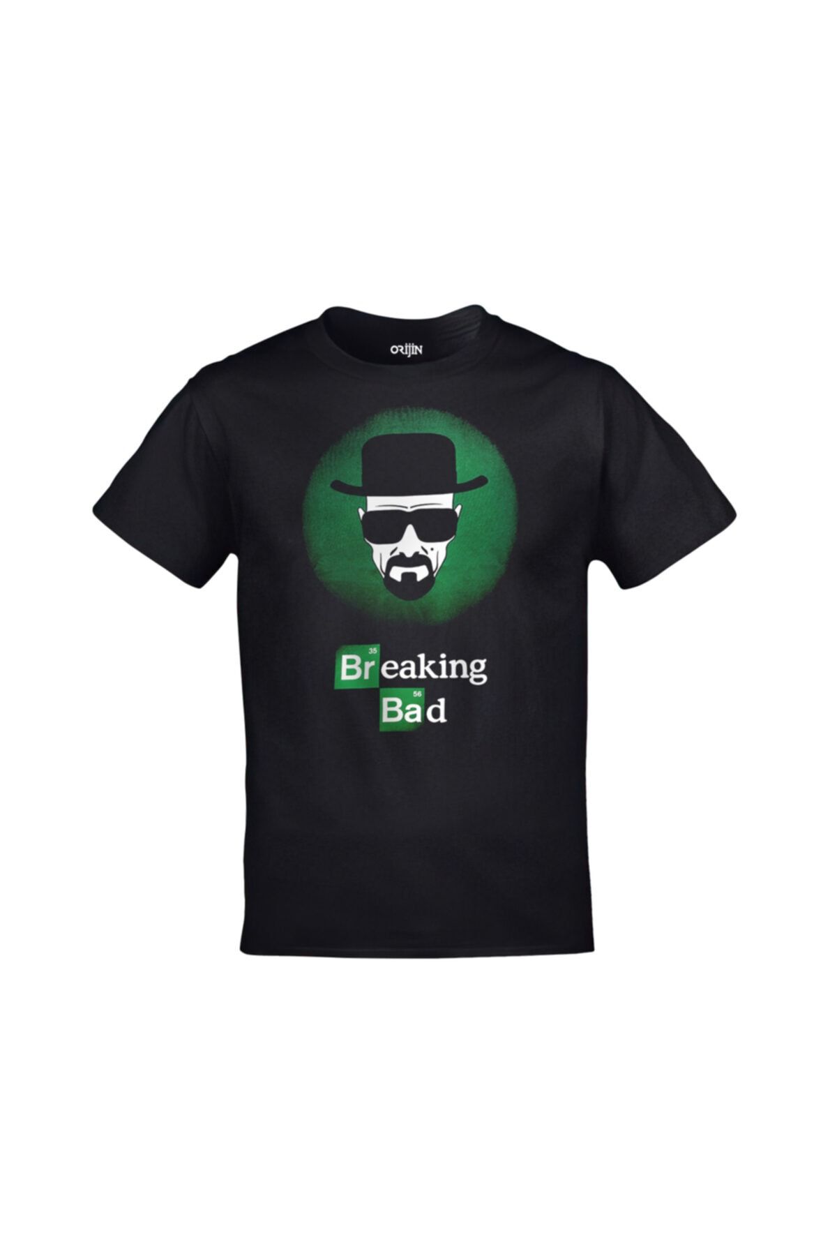 Orijin Tekstil Unisex Siyah Breaking Bad Baskılı Tshirt