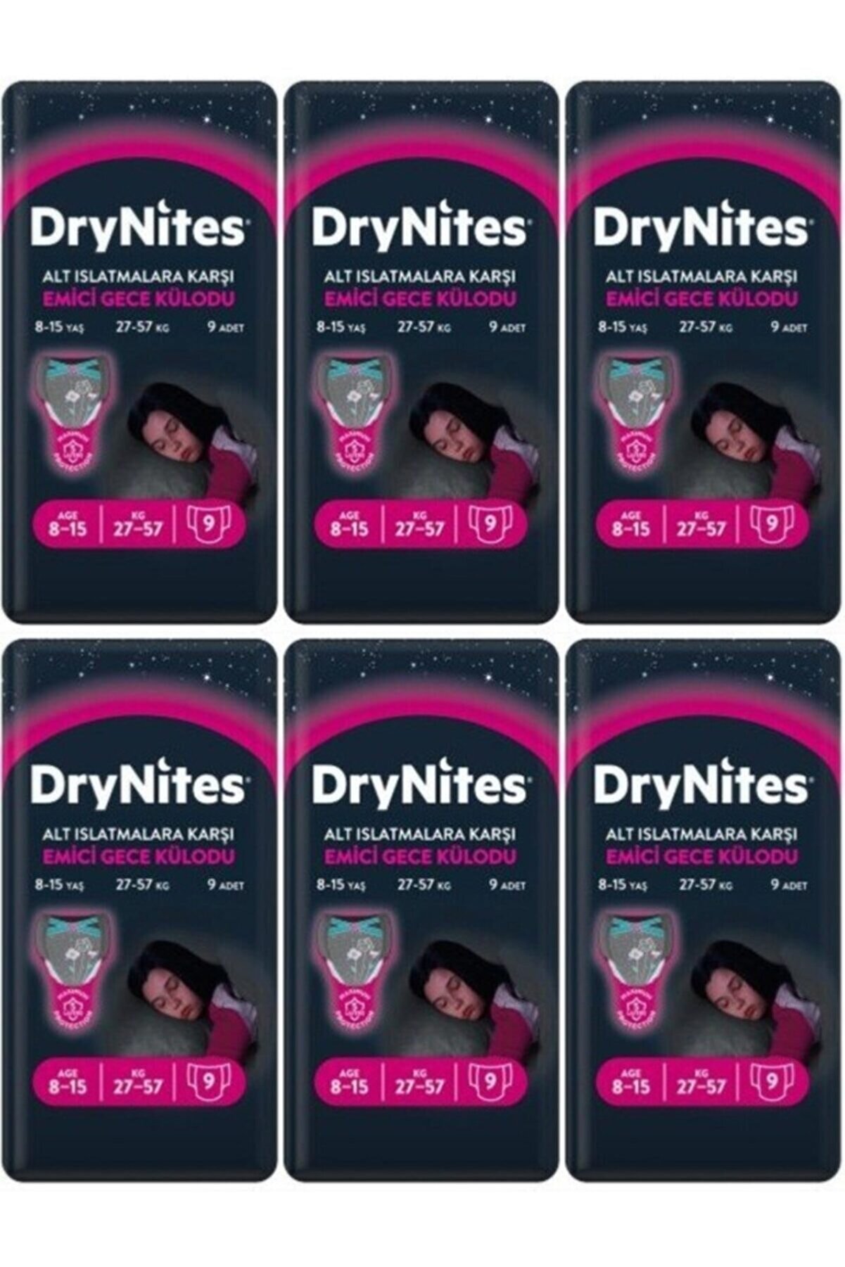 Huggies Drynites Kız Emici Gece Külodu 8-15 Yaş 54 Adet