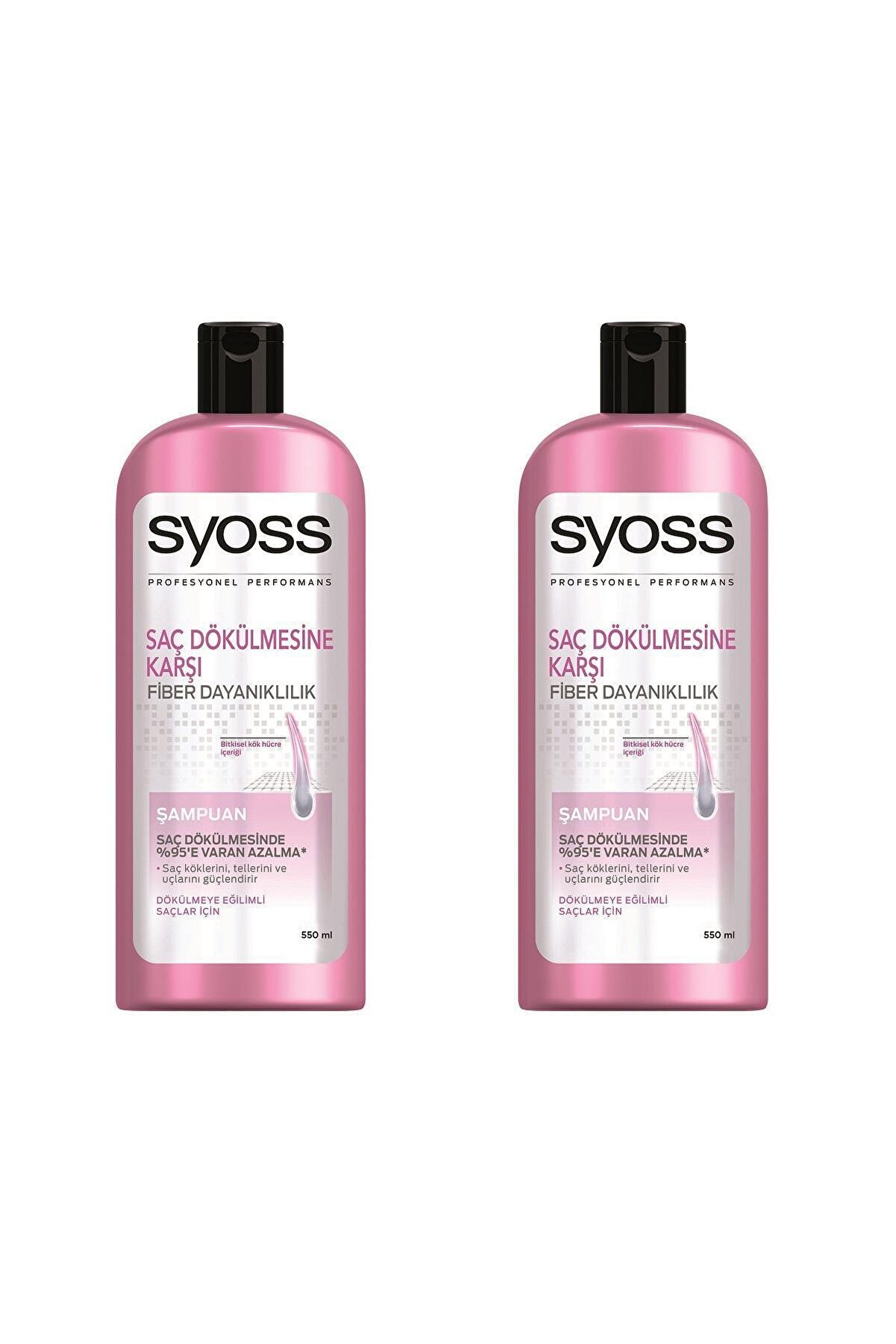 Syoss Saç Dökülmesine Karşı Şampuan 550 Ml X 2 Adet