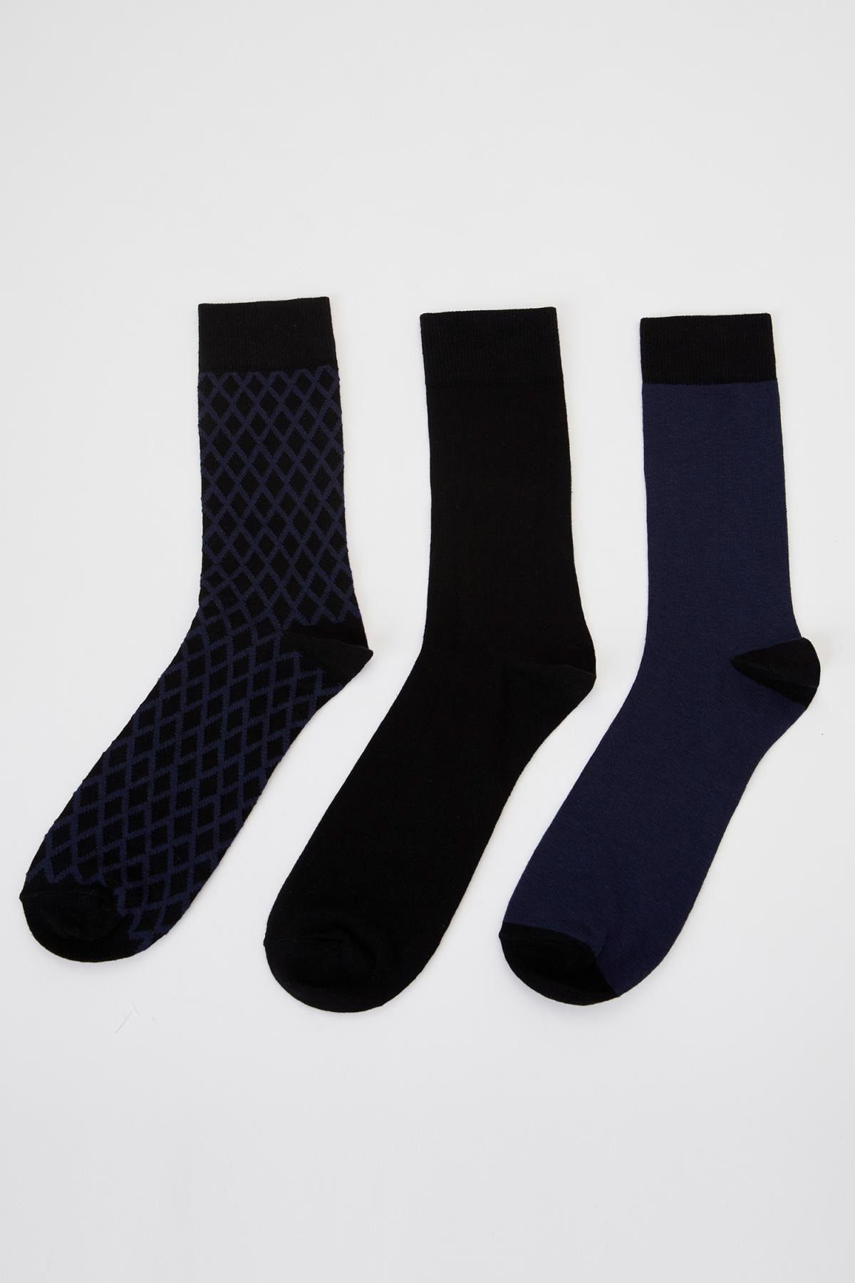 Defacto Erkek Karma Soket Çorap 3'Lü R8052AZ20AU