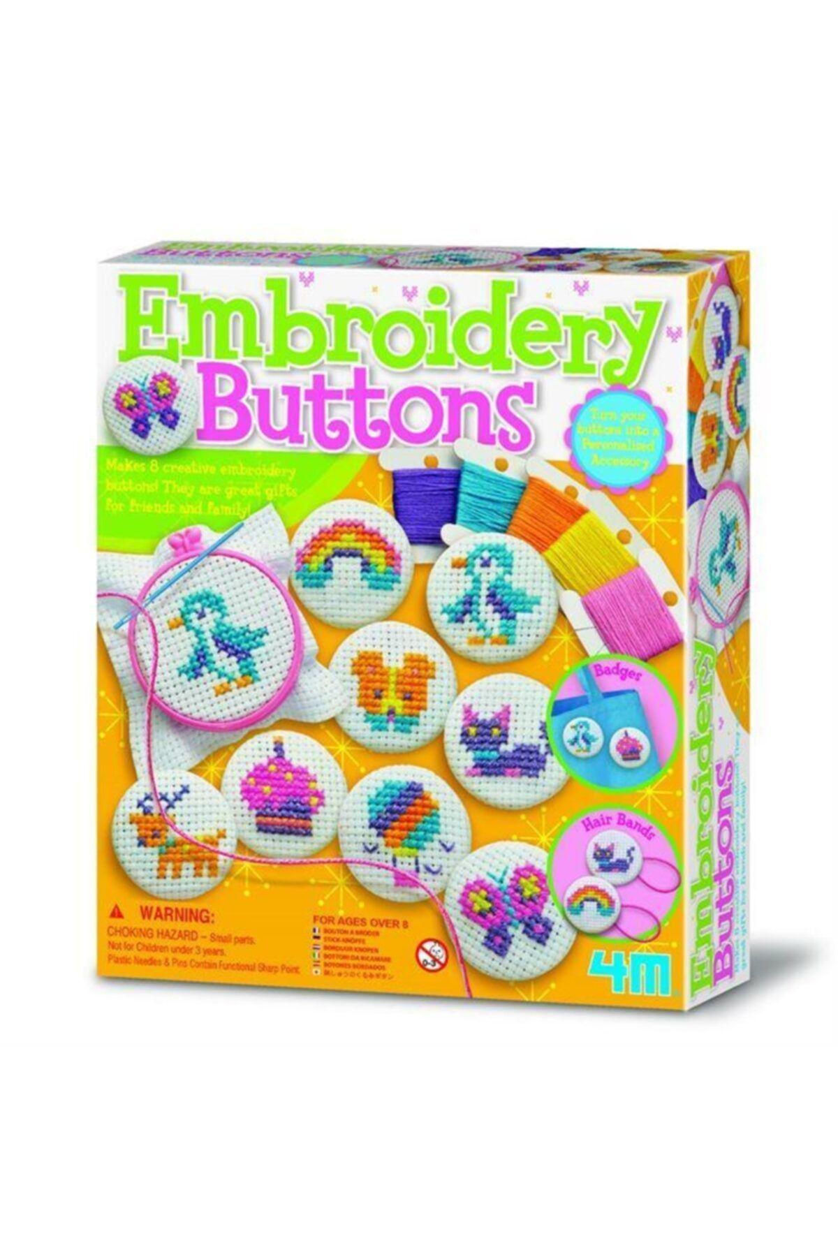 4M Etamin Düğmeler Kız Çocuk Tasarım Seti 4622