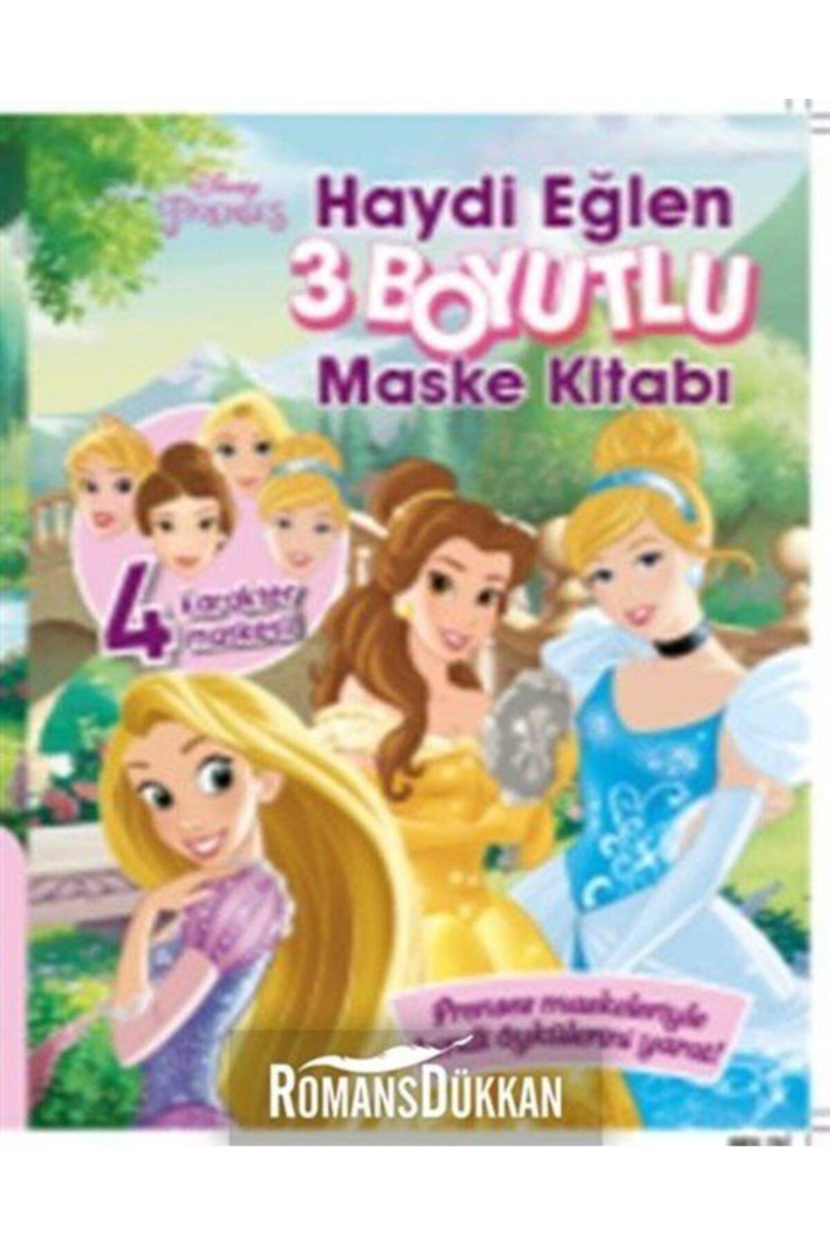Doğan Çocuk Disney Prenses 3 Boyutlu Maske Kitabı - Haydi Eğlen