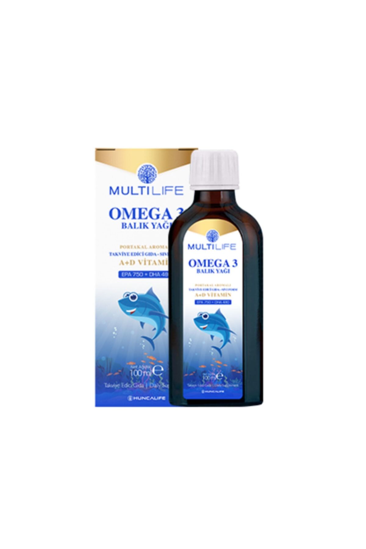 Huncalife Çocuk Multilife Omega 3 Balık Yağı Şurubu 100 ml
