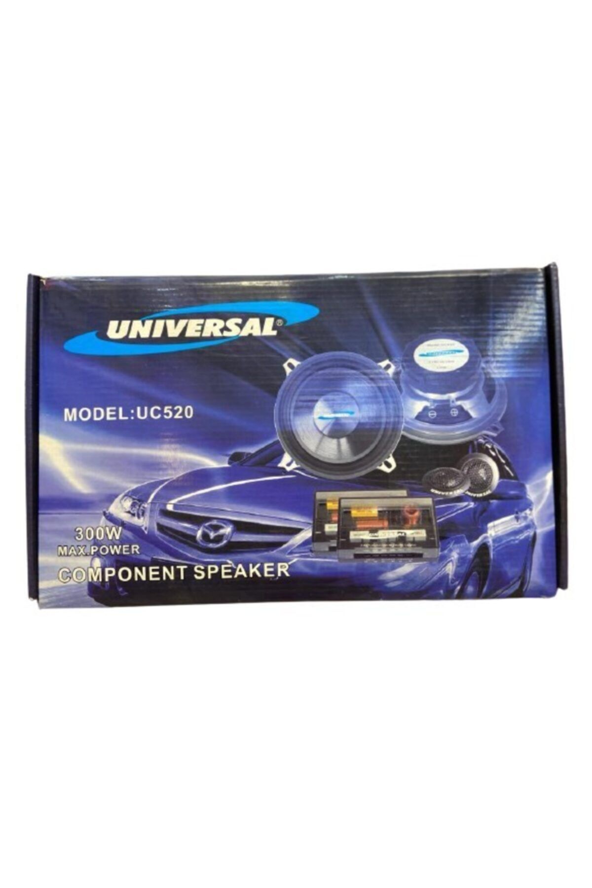 Universal 13cm Kompanent Set Oto Hoparlör 5.25" Tweteer-ses Filtreli Hoparlör 2'li Takım 300w Unıversal Uc520