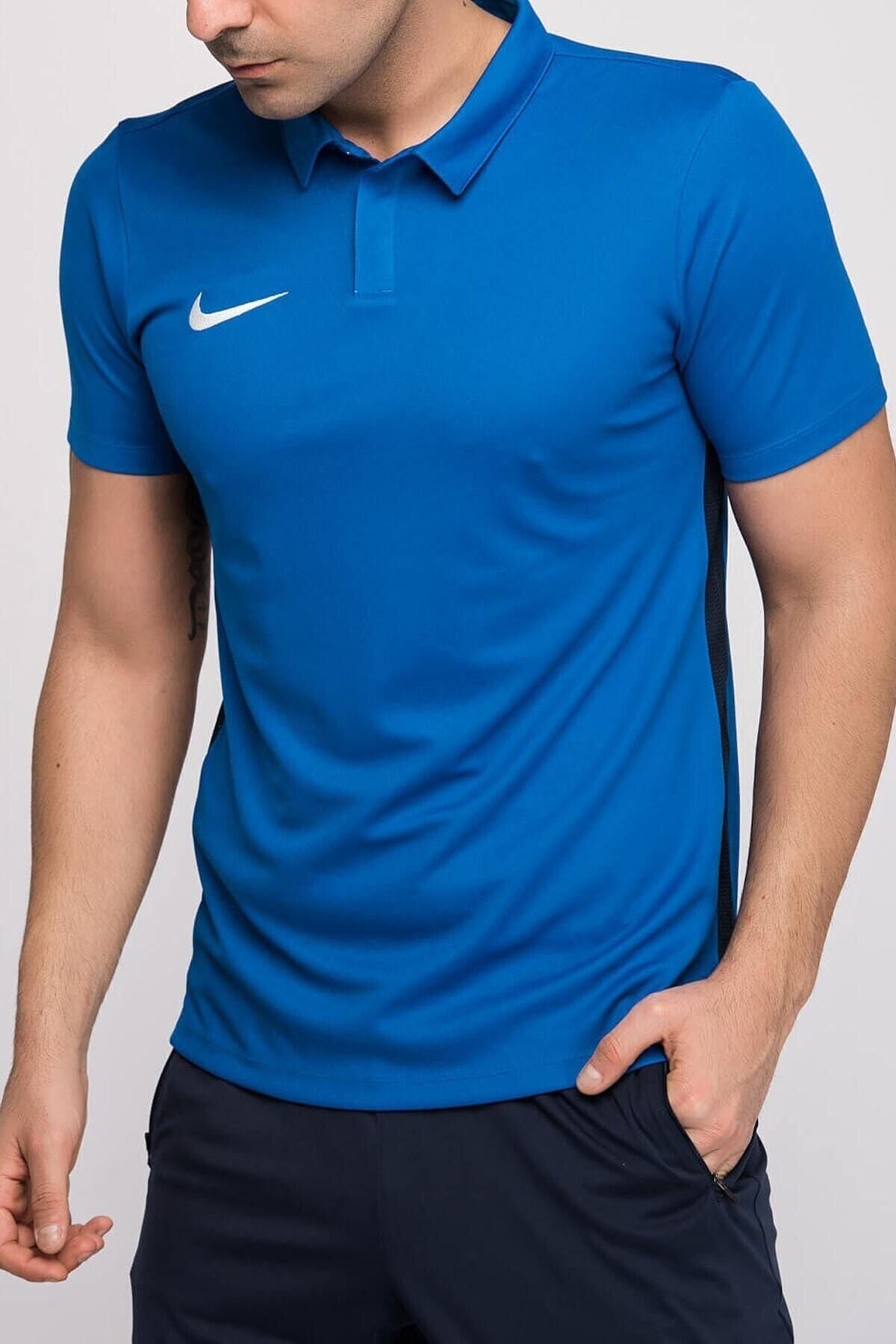 Nike Erkek Mavi Polo M Nk Dry Acdmy18 Polo Ss T-shirt 899984-463