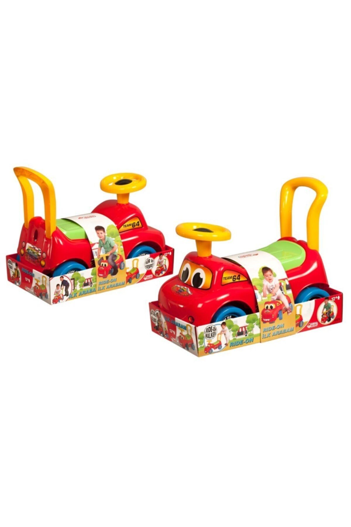 Fen Toys-Dede Dede Oyuncak Ride-on Pedalsız Ilk Arabam 52 Cm