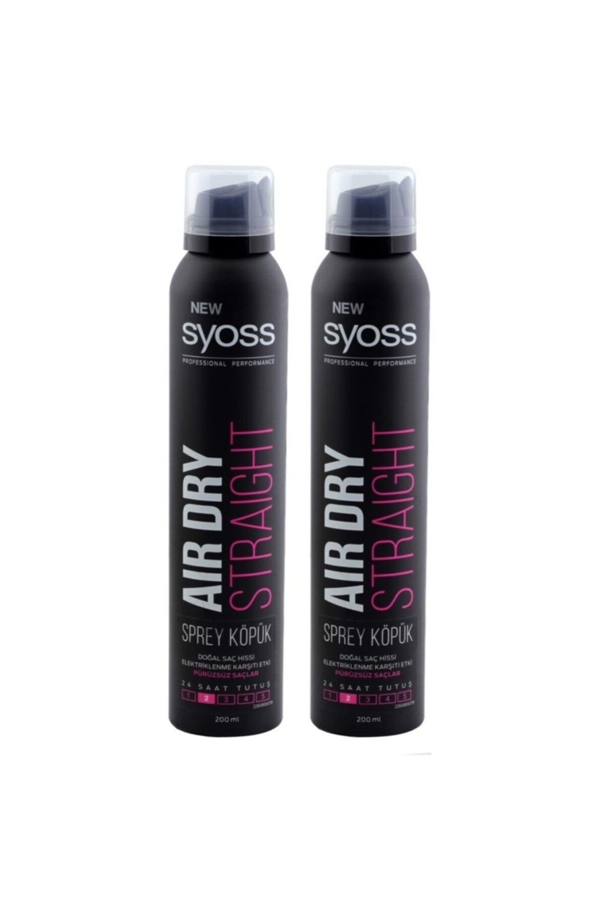 Syoss Air Dry Straight Sprey Saç Köpüğü 2 X 200 ml