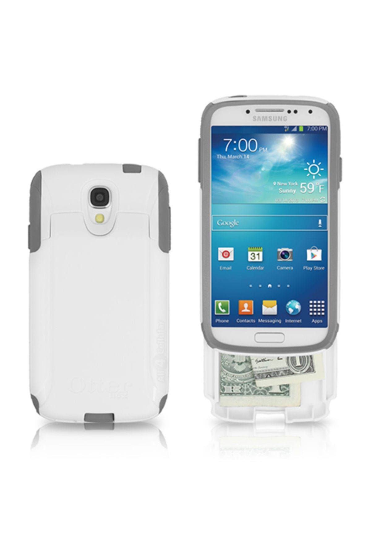 OtterBox Galaxy S4 Commuter Wallet Kılıf  - Gri-Beyaz