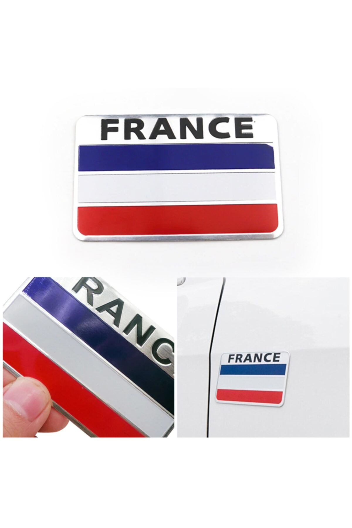 C9 France Fransa Bayrak Arma Sticker Esnek Yapışkanlı