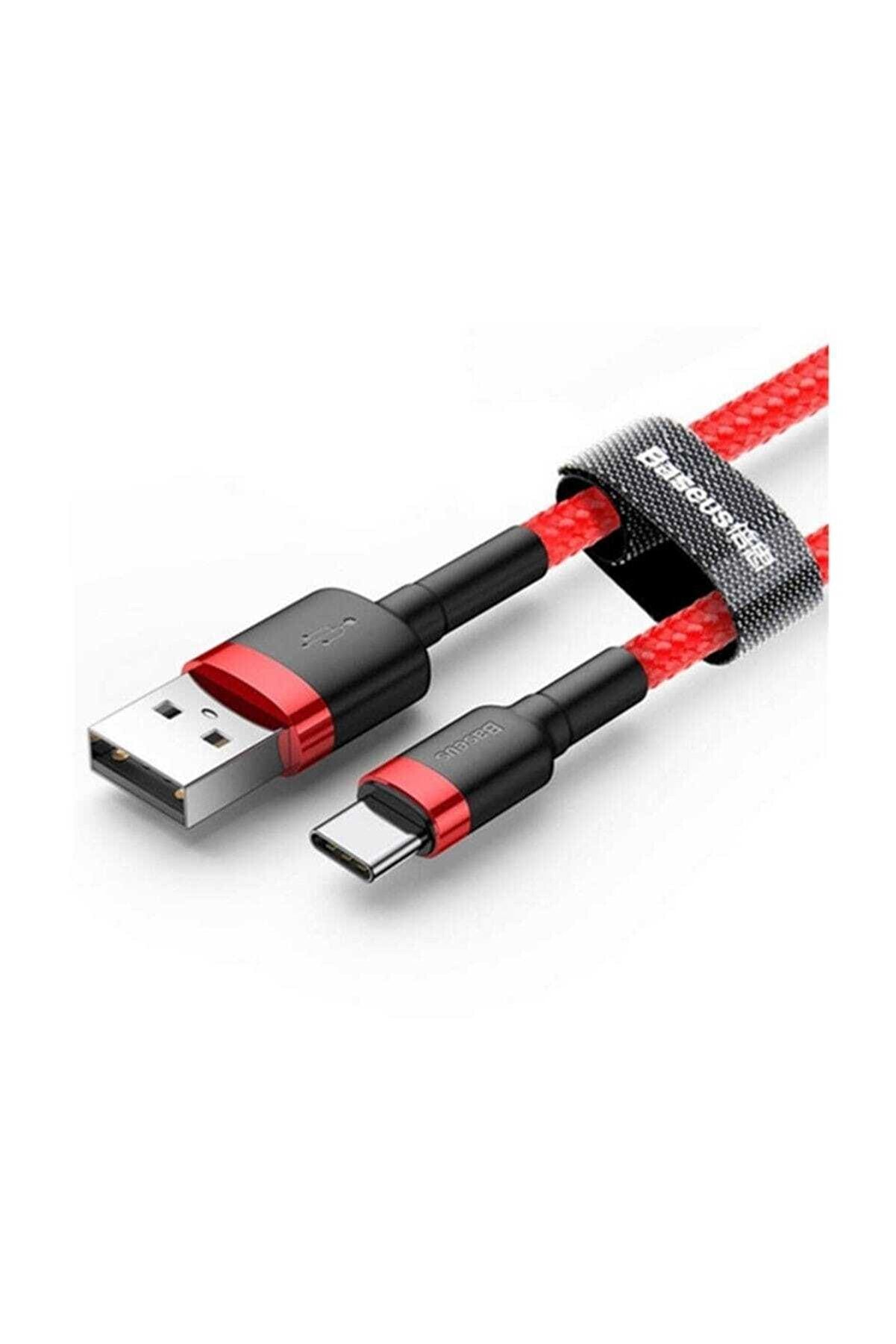 Baseus Cafule Kablo USB For Type-C 3A 0.5 M Kırmızı