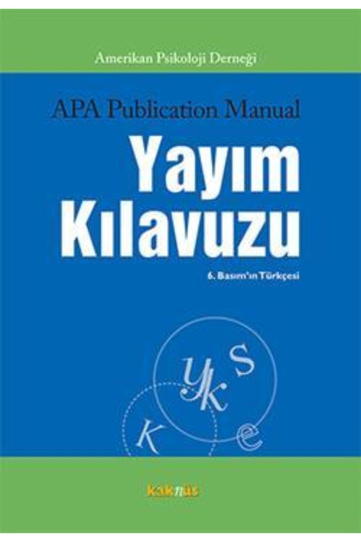 Genel Markalar Apa Publication Manual Yayım Kılavuzu