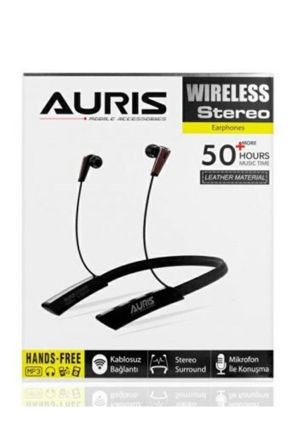 Auris Ars-bt09 Boyun Askılı Bluetooth Kulaklık 50 Saat Kesintisiz Konuşma Ve Müzik Keyfi