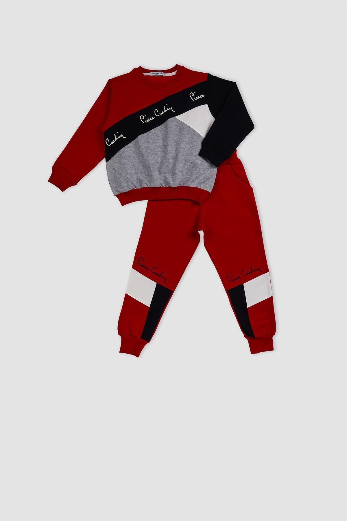 Pierre Cardin Unisex Bebek Kırmızı Kapüşonlu Takımı 302016