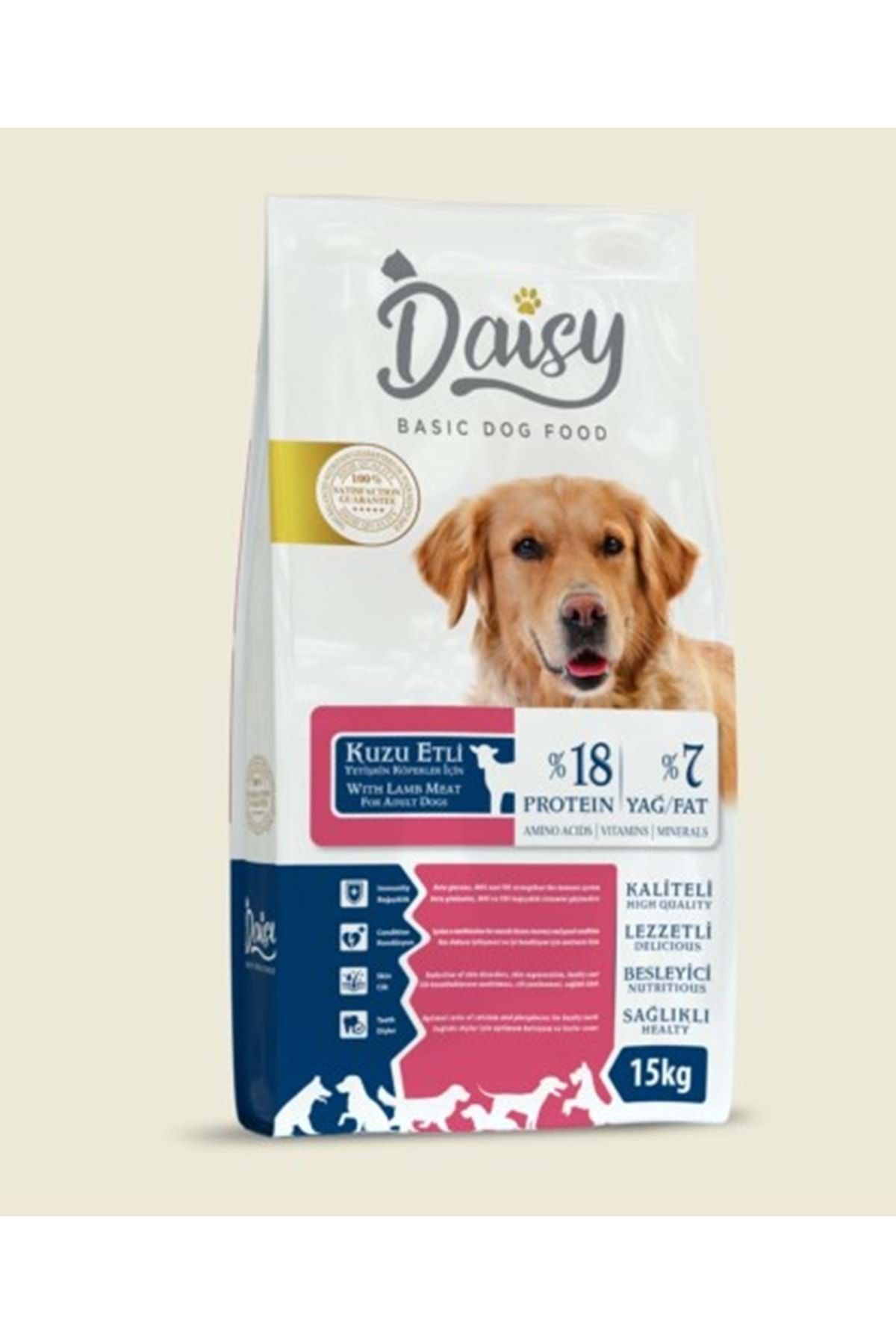 Daisy Kuzu Etli Yetişkin Köpek Maması 15 kg