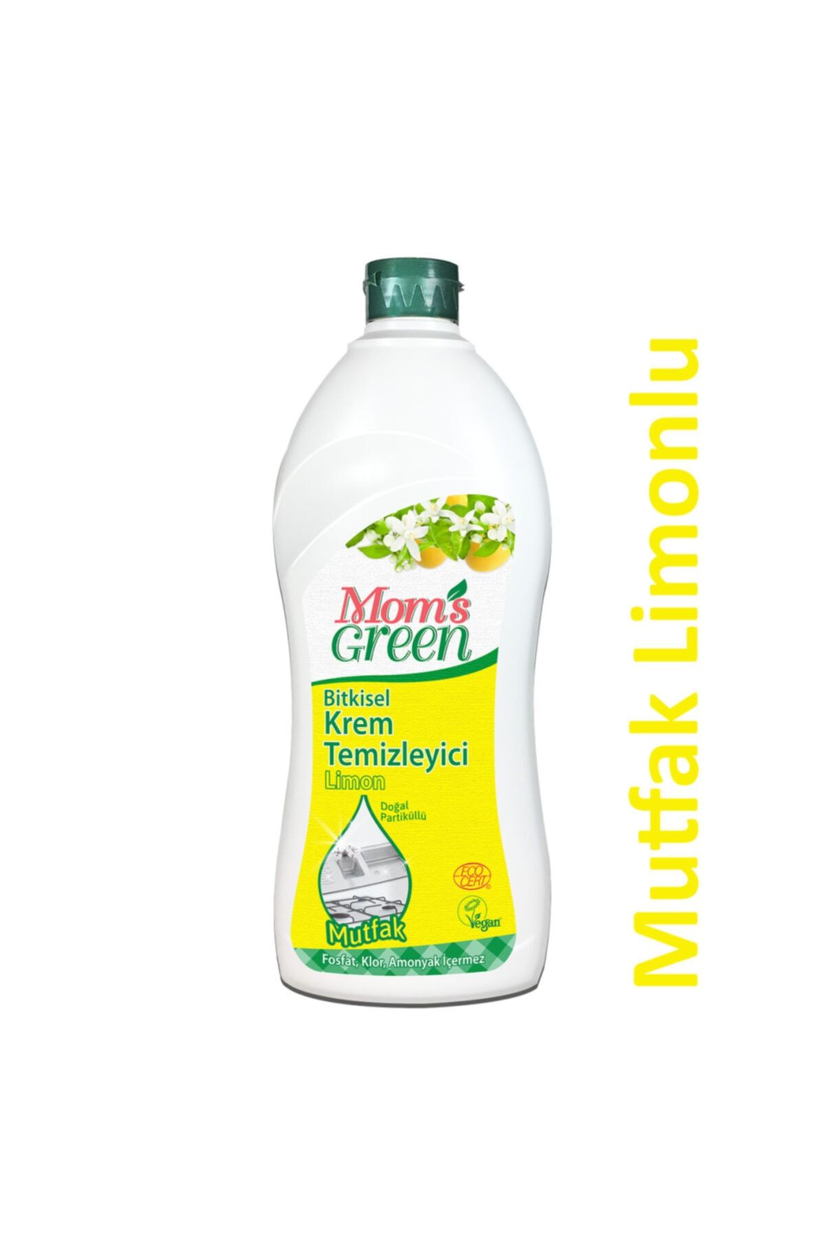 Mom's Green Bitkisel Krem Temizleyici Mutfak  Limon