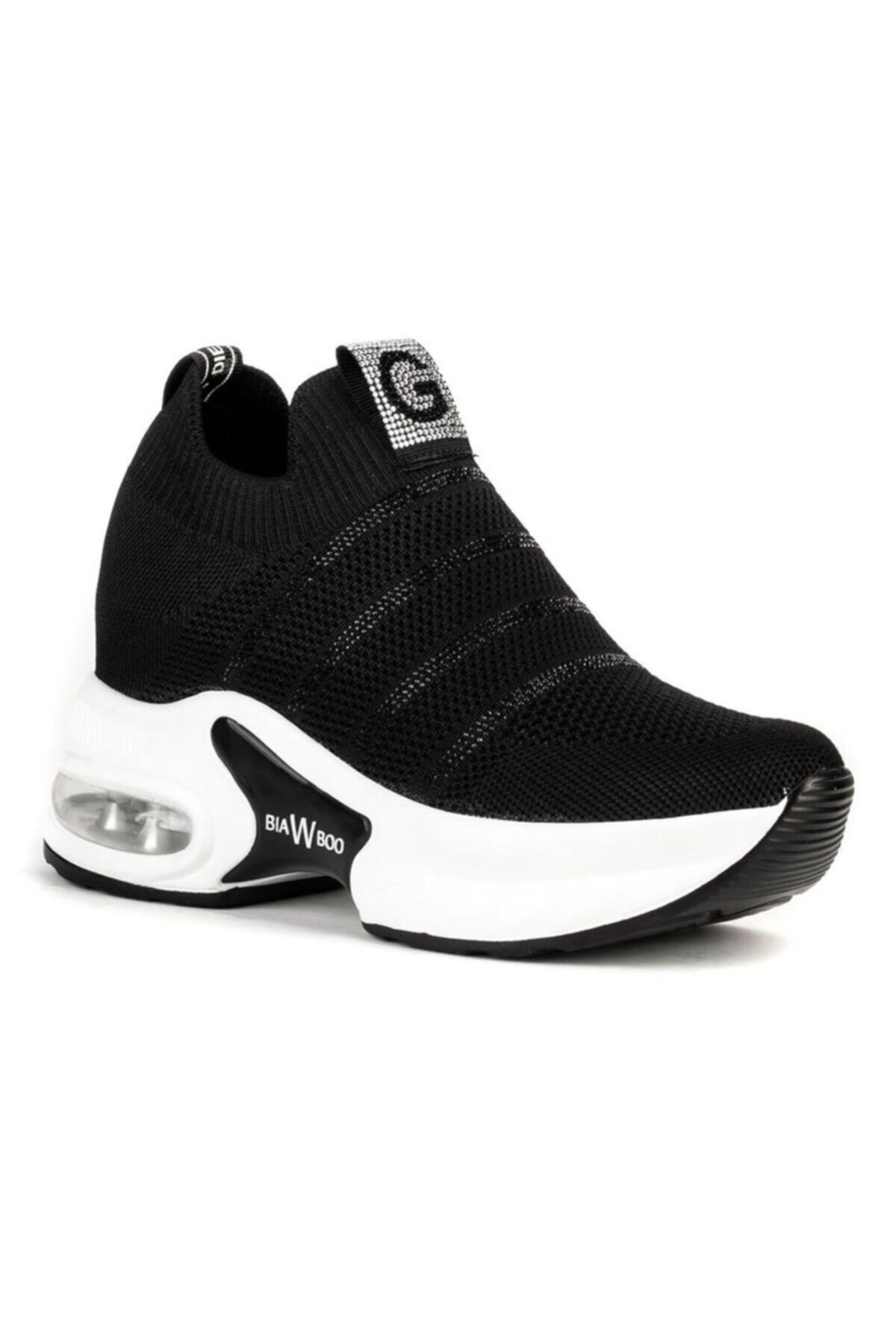 Guja Örgü Siyah Bayan Spor Sneaker