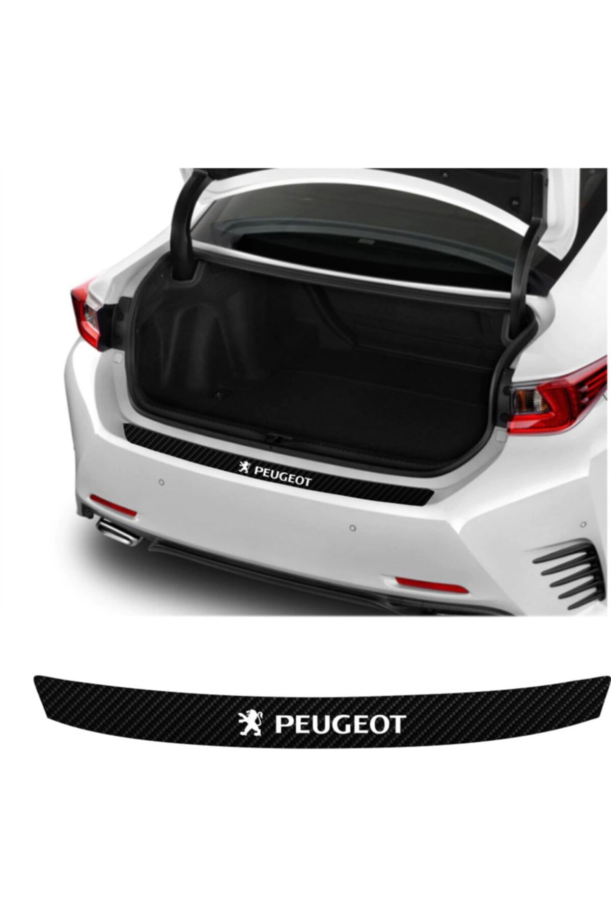 Genel Markalar Peugeot 301 Arka Tampon Bagaj Koruyucu Sticker