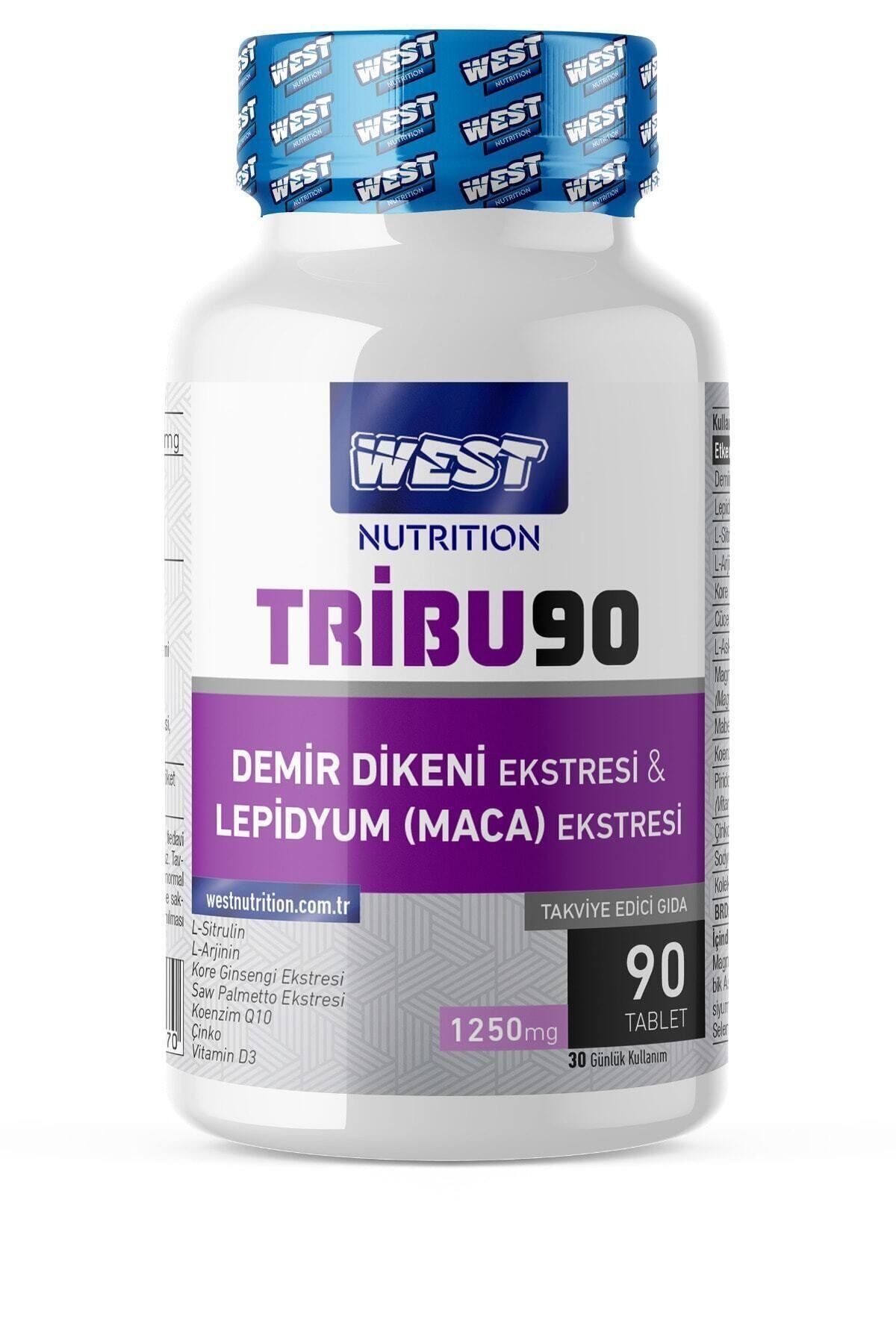 West Nutrition Tribu90 Tribulus Demir Dikeni Lepidyum - Maca - Panax Ginseng Ekstresi Ve Sitrülin 90 Tablet 1250 Mg