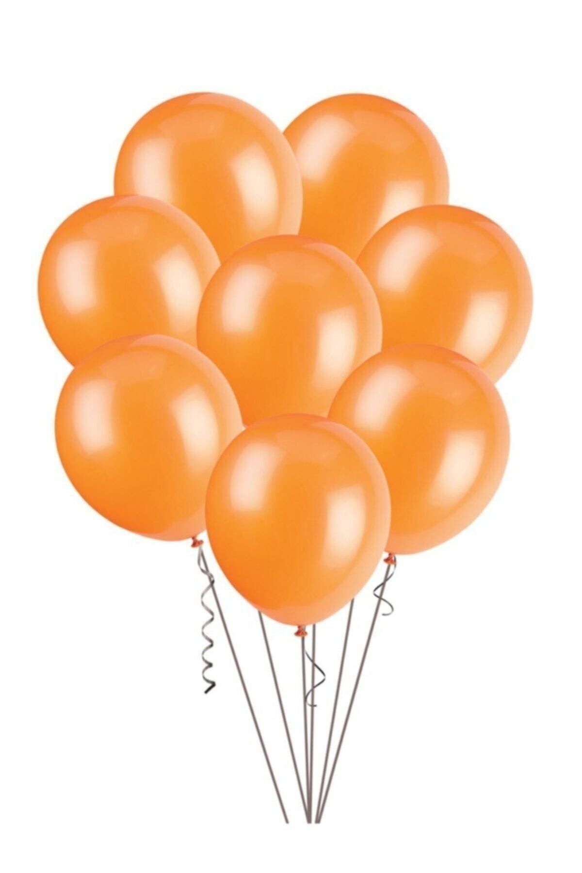 Organizasyon Pazarı 12 Inç Metalik Turuncu Balon 10'lu