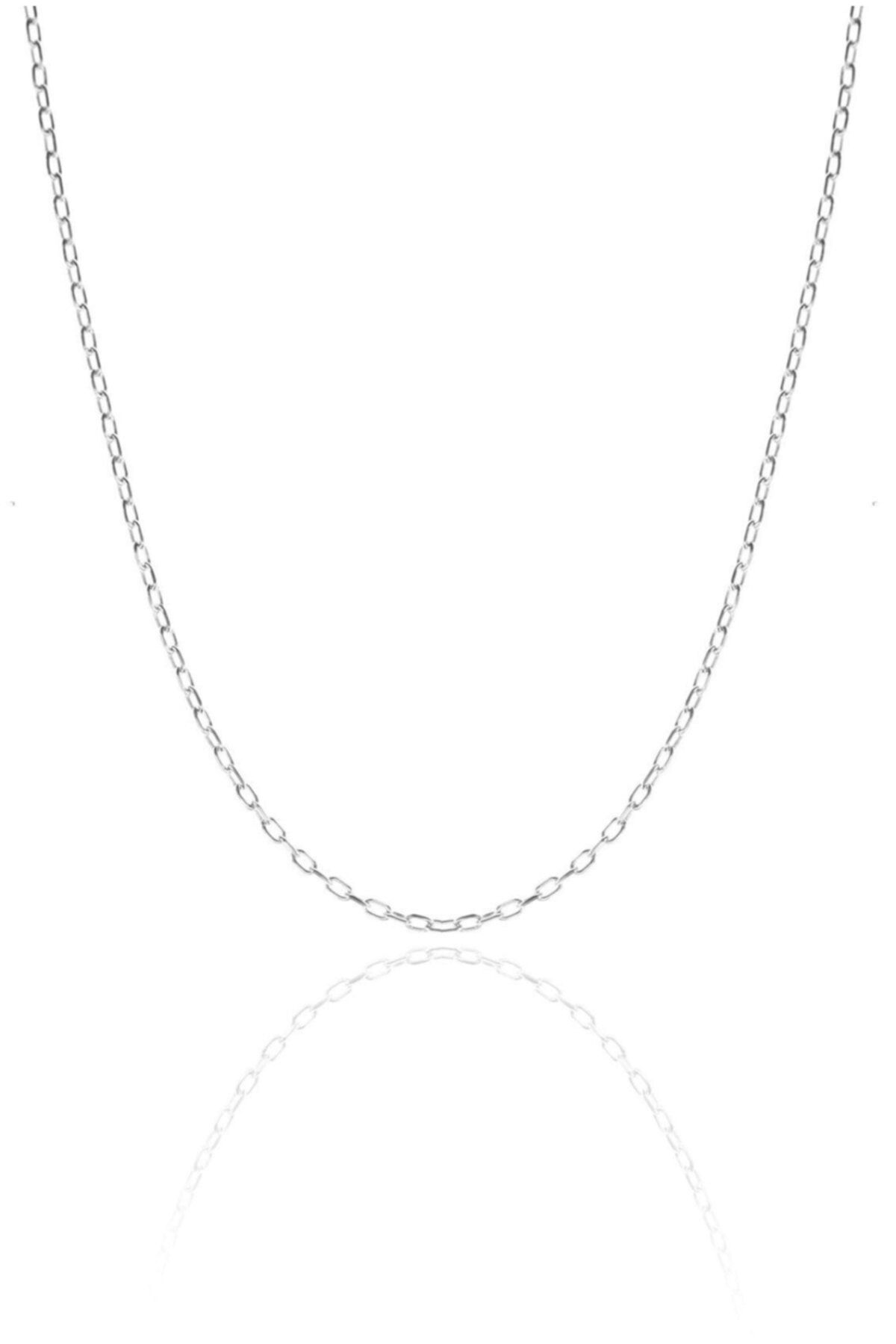 Doğan Silver Kadın Gümüş Rodyumlu Forse Modeli 55 Cm Zincir Dgn20491