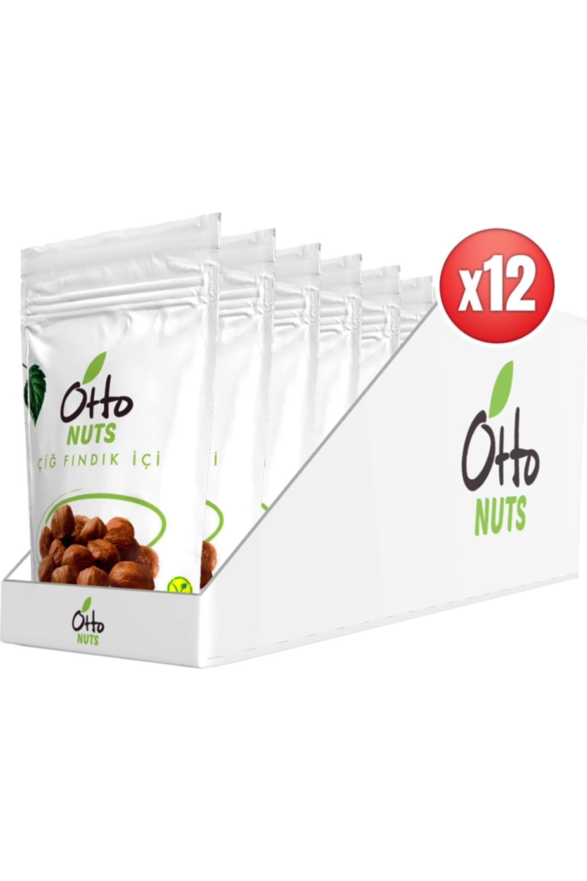 Otto Nuts Vegan Çiğ Fındık 12 X 40 G