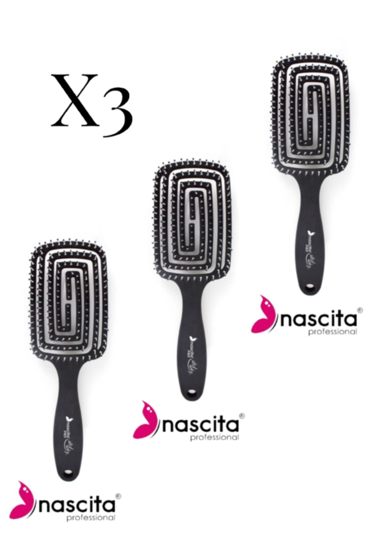 Nascita Pro Üç Boyutlu Saç Fırçası Pro 10 Nasfpro00010 X 3 Adet
