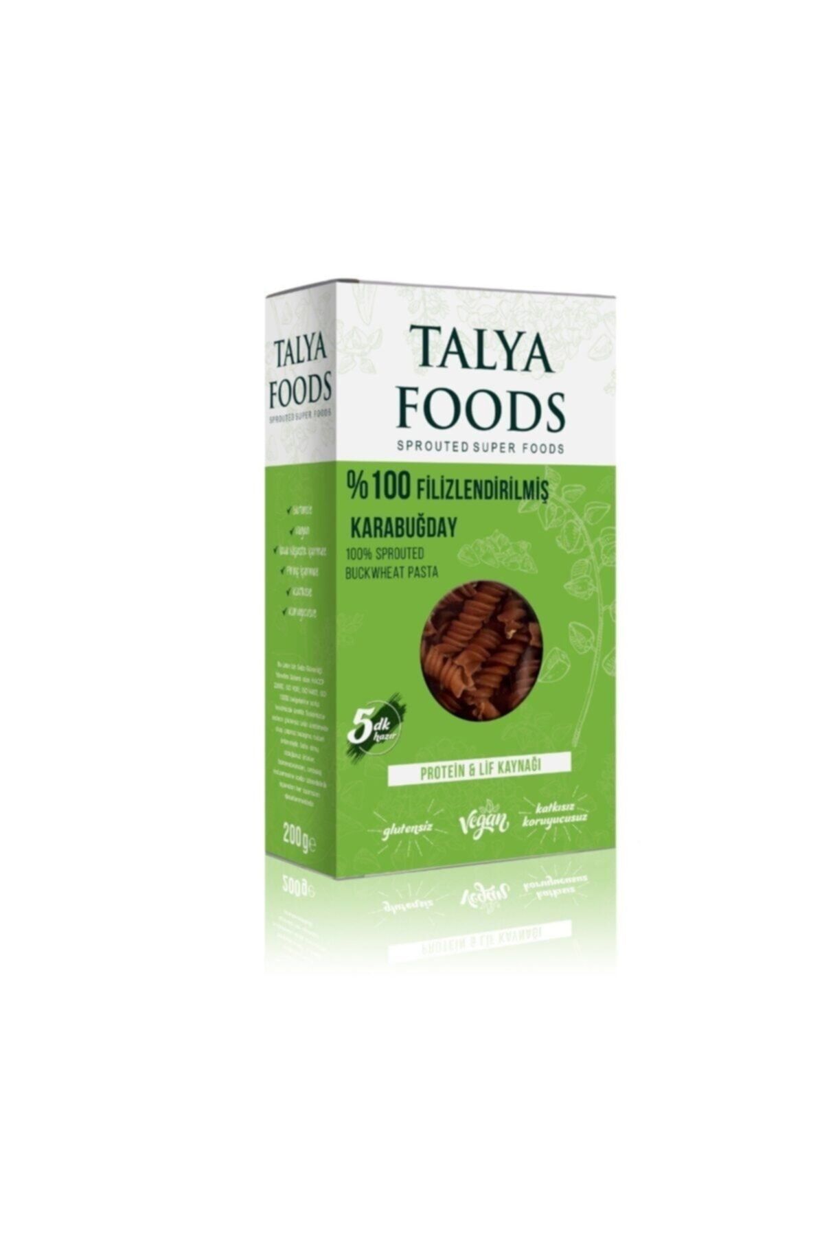 TALYA FOODS Talyafoods Glutensiz & Vegan Filizlenmiş Karabuğday Makarnası 200 gr Avantaj Seti