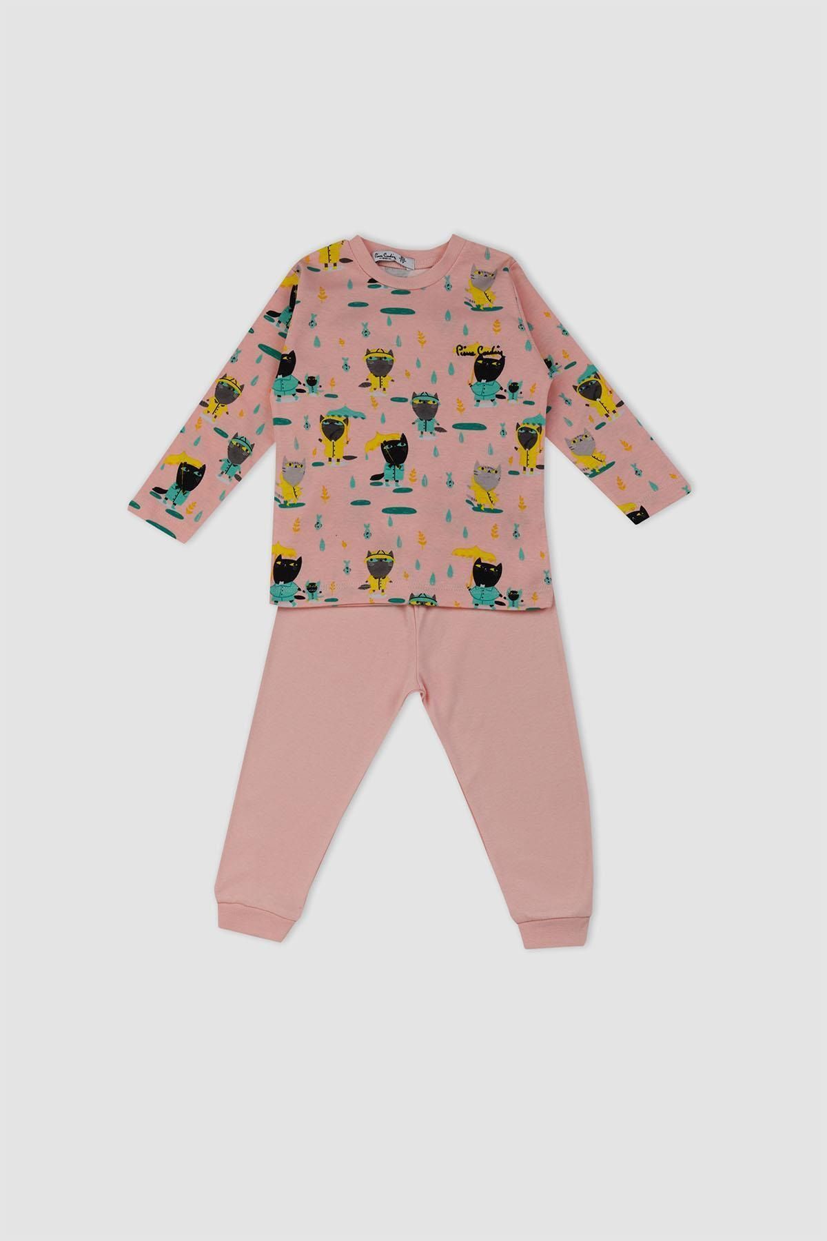 Pierre Cardin Bebek Pembe Gri Pijama Takımı 302243