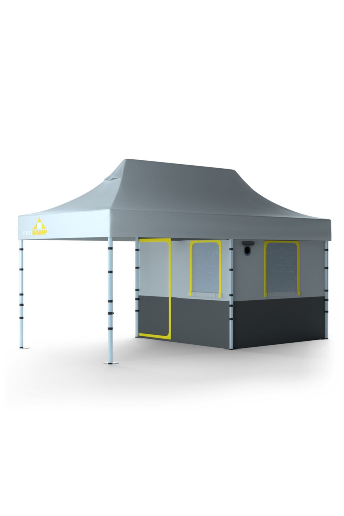 ProKamp Verandalı Kamp Avcı Çadırı 3x6 Outdoor Katlanır Tente Çardak Gölgelik Off Road Gazebo 3x6m