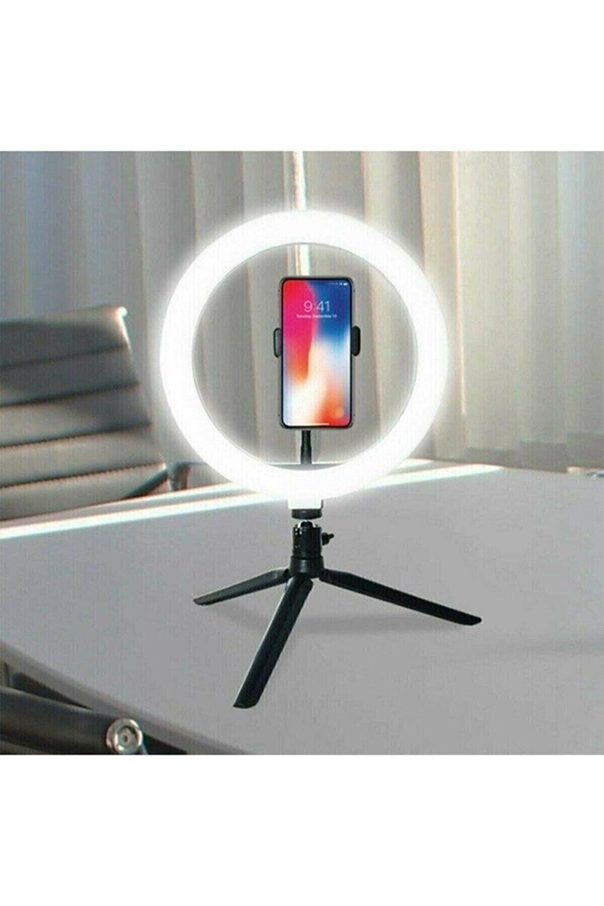PSGT 8inç 20cm Youtube Instagram Tiktok Selfie Stüdyo Video Fotoğraf Ring Light Tripod Led Halka Işık