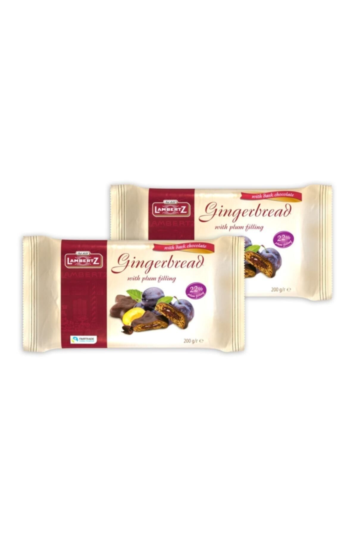 Lambertz Gingerbeard Erik Şekerleme Dolgulu Ve Bitter Çikolata Kaplı Kurabiye 200 Gram X 2 Paket