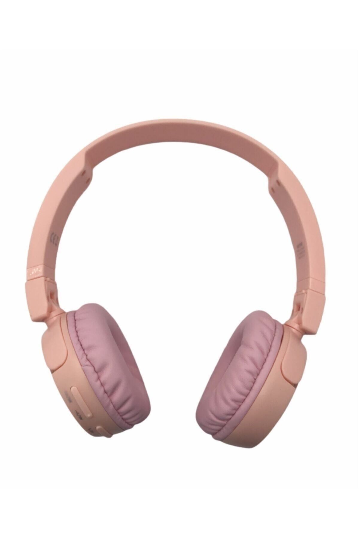 Kensa Kulak Üstü Kablosuz Bluetooth Kulaklık (Pembe)