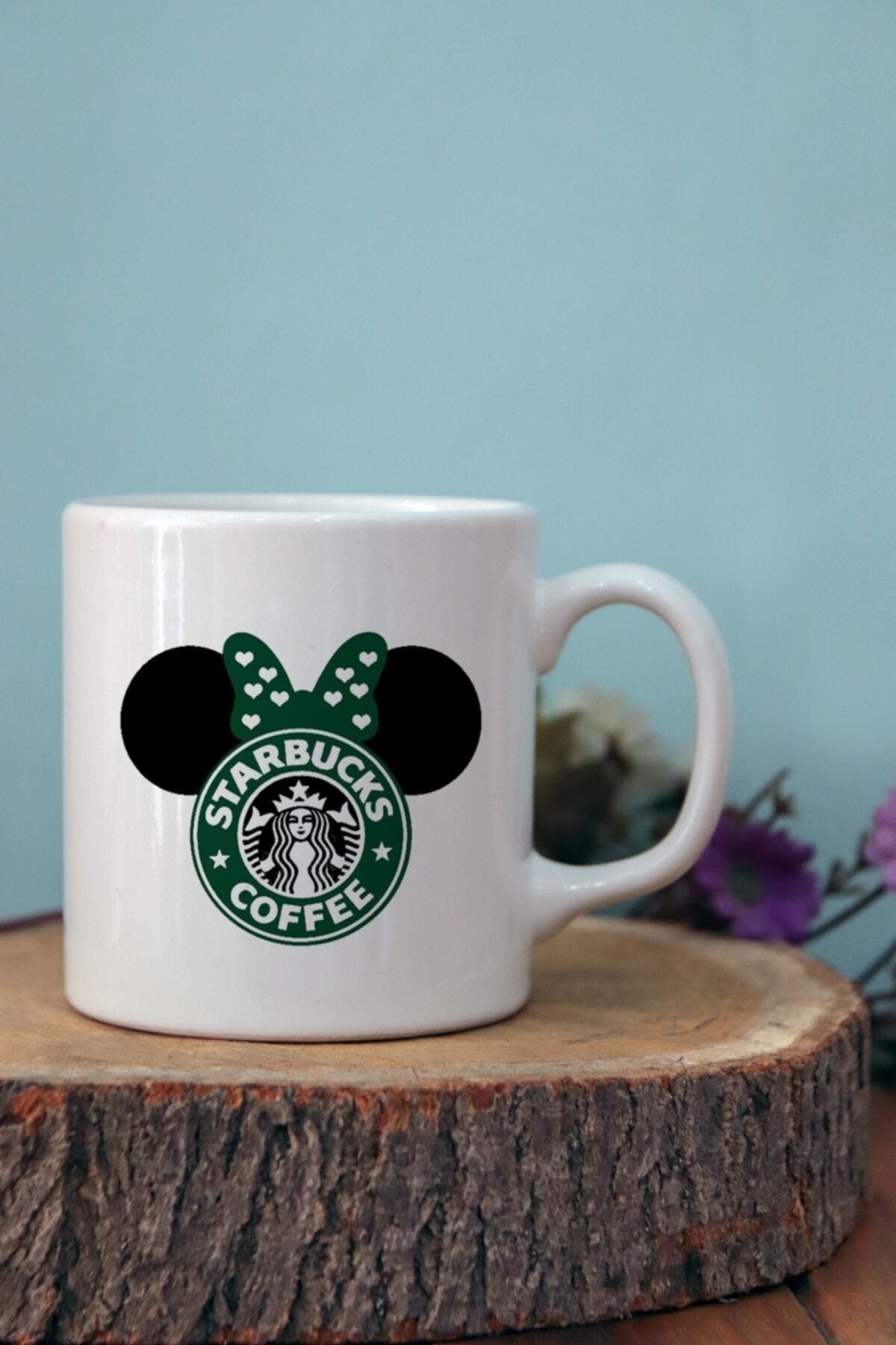 starhediyelik Starbucks Minnie Baskılı Porselen Kupa