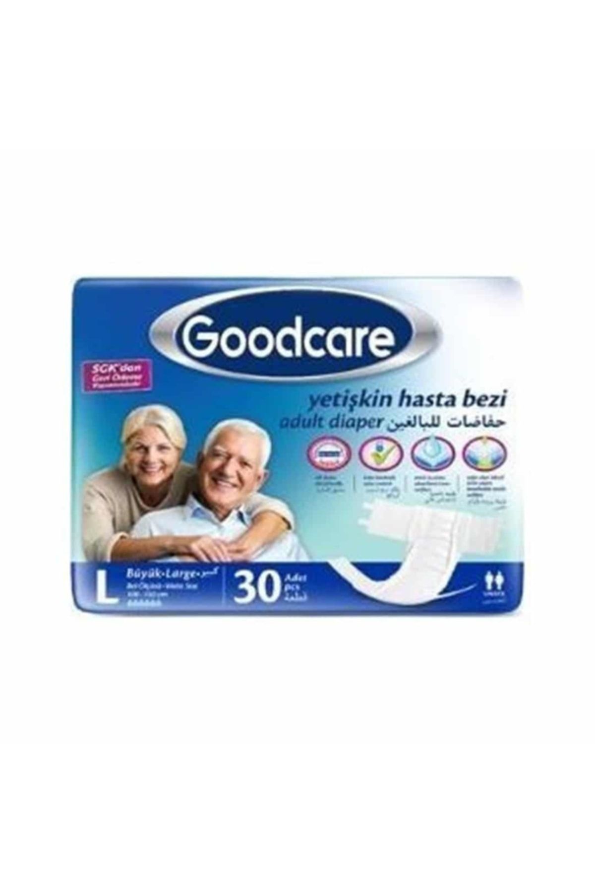 Goodcare Bel Bantlı Yetişkin Hasta Bezi Large 30'lu Paket