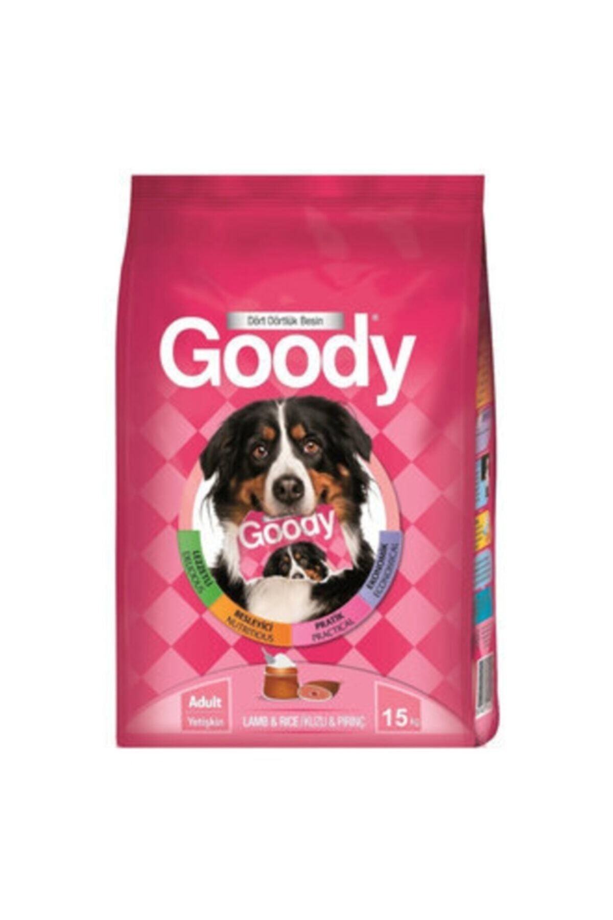 Goody Kuzu Etli & Pirinçli Yetişkin Köpek Maması 15 Kg