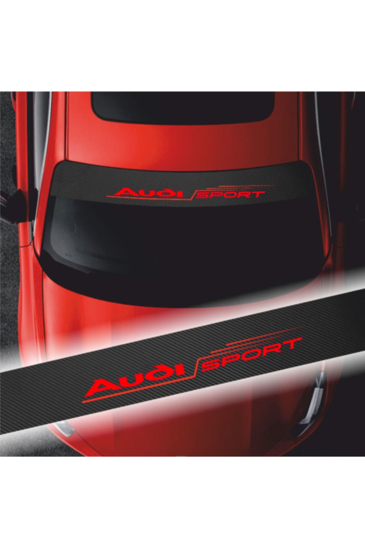 Genel Markalar Black Shop Audi Q2 Ön Cam Oto Sticker