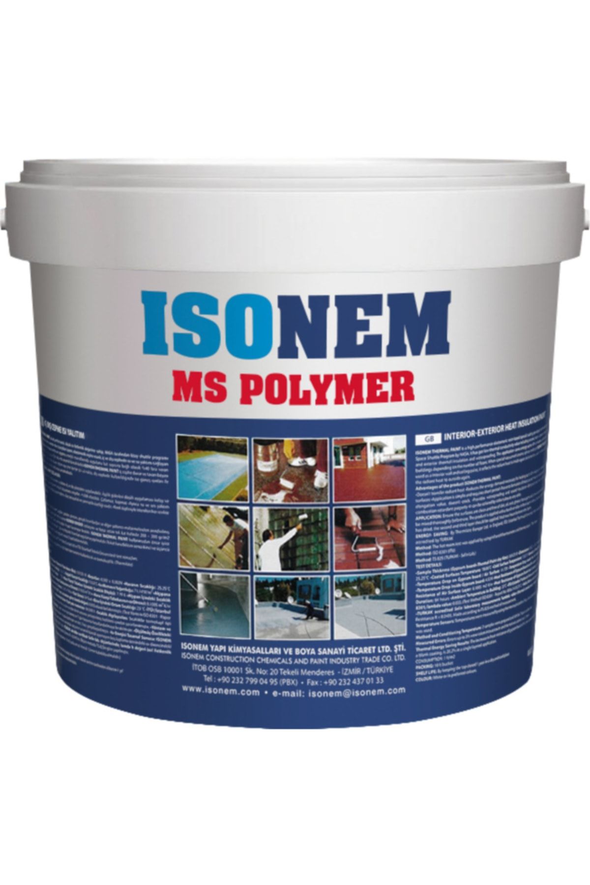 Isonem Ms Polymer %300 Elastik Su Yalıtımı 18 Kg - Beyaz