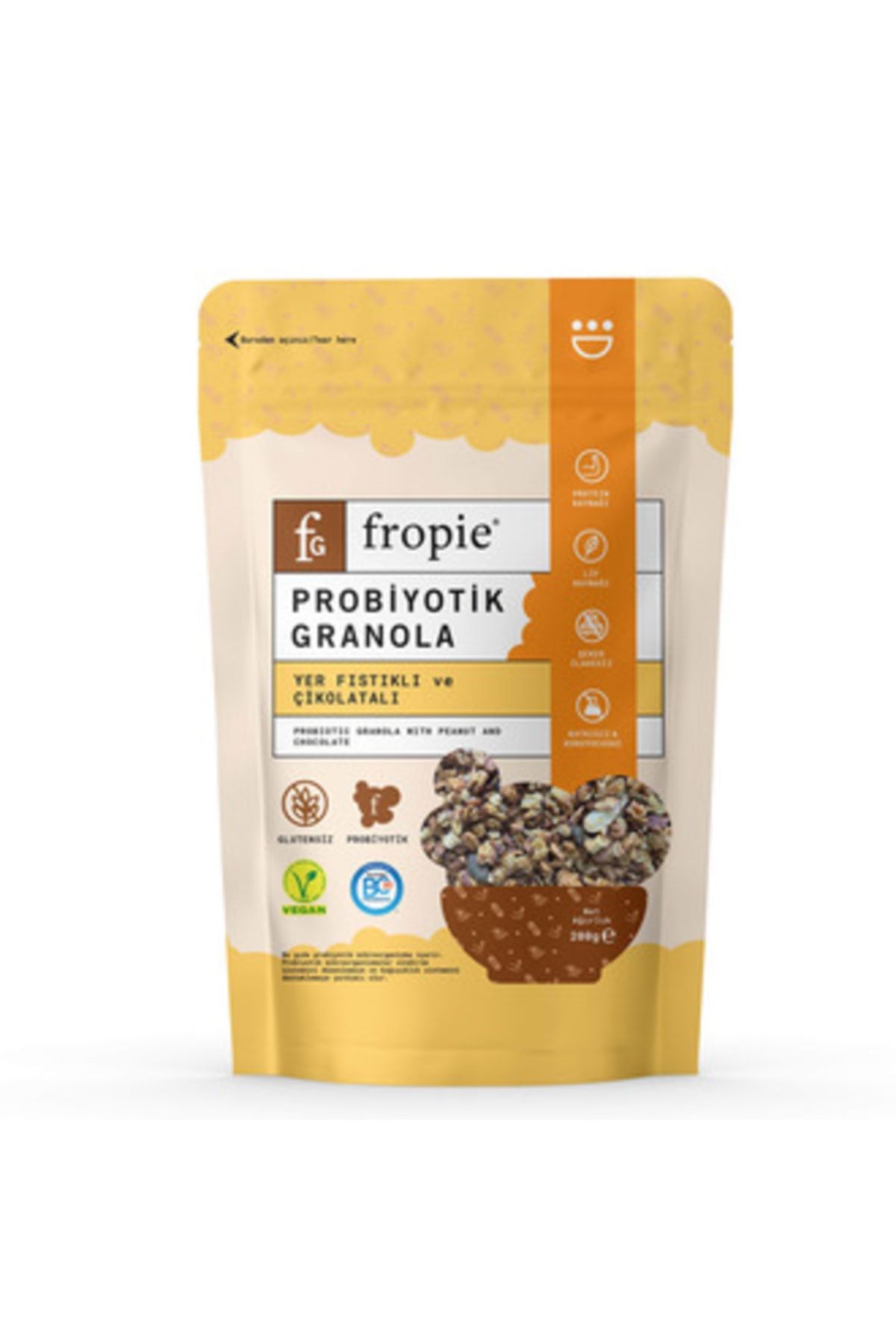 FROPİE Yer Fıstıklı&çikolatalı Pro Biyolojik Granola 200 G
