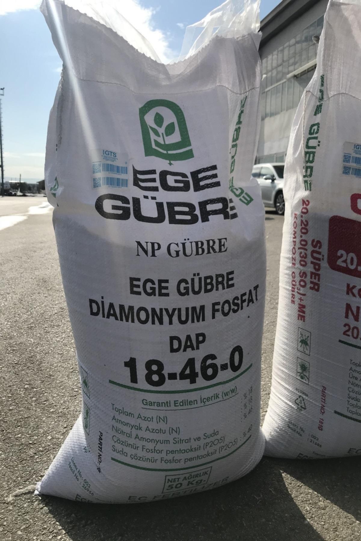 Ege Gübre 50 kg Dap Gübresi Np 18.46.0 Diamonyum Fosfat Taban Gübresi