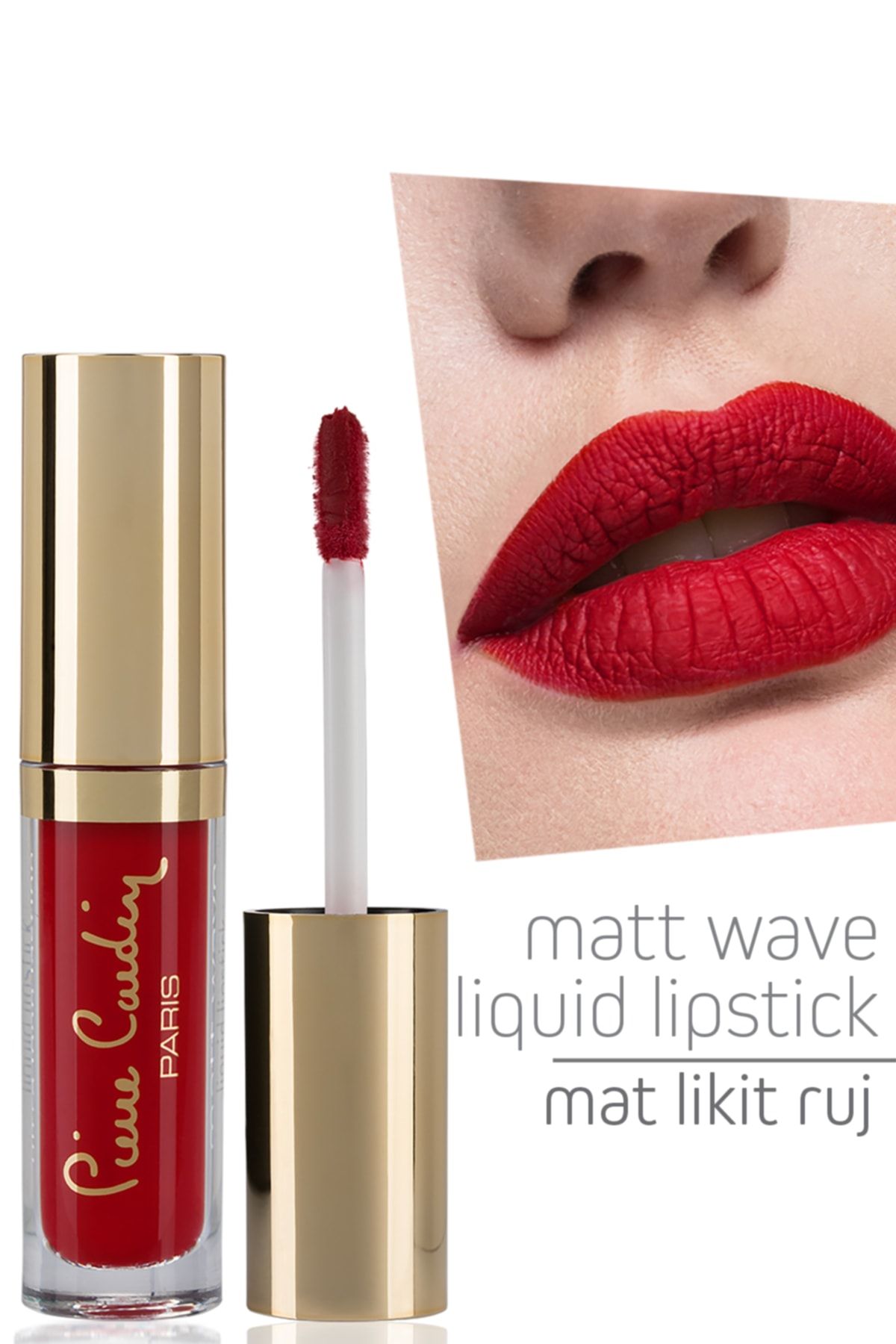 Pierre Cardin Matt Wave Liquid Lipstick – Mat Likit Ruj - Carmine