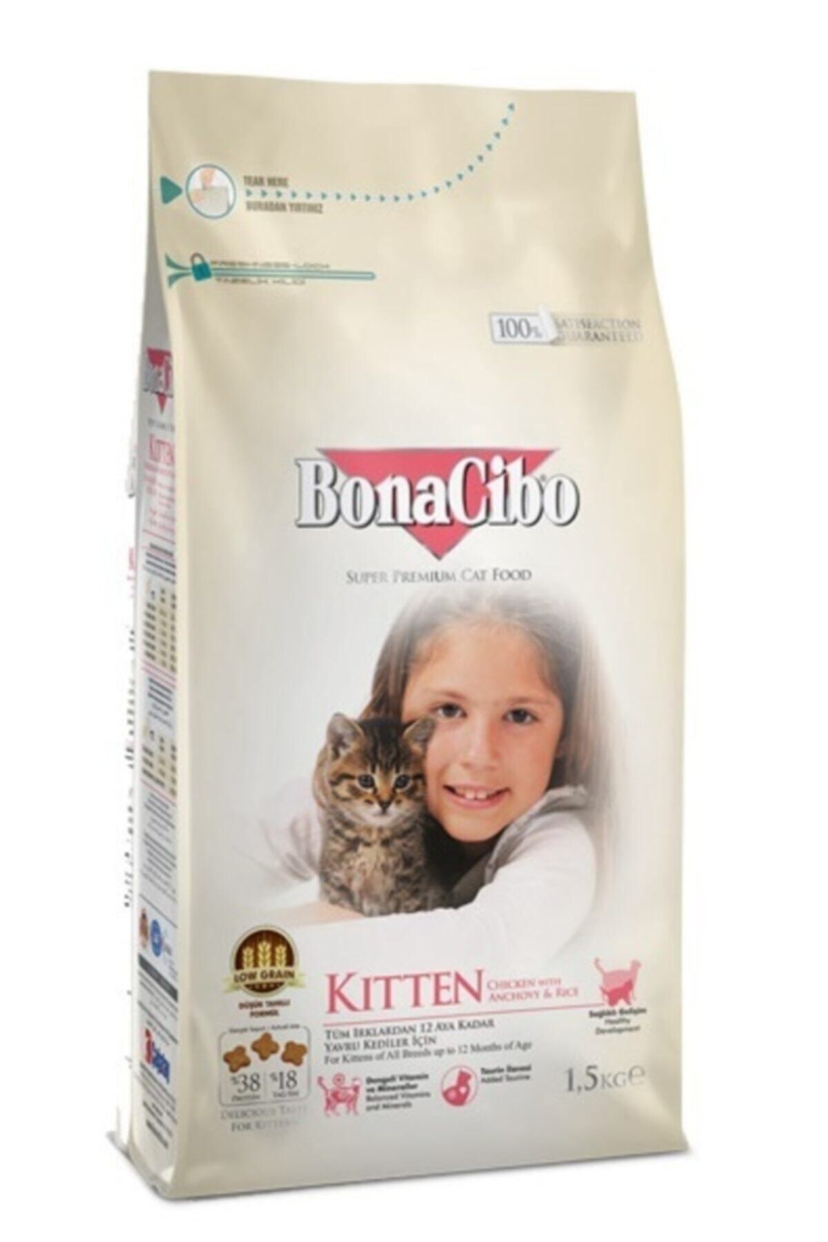 BonaCibo Kitten Yavru Kedi Maması 1,5 Kg Tavuklu Yavru Kedi Maması