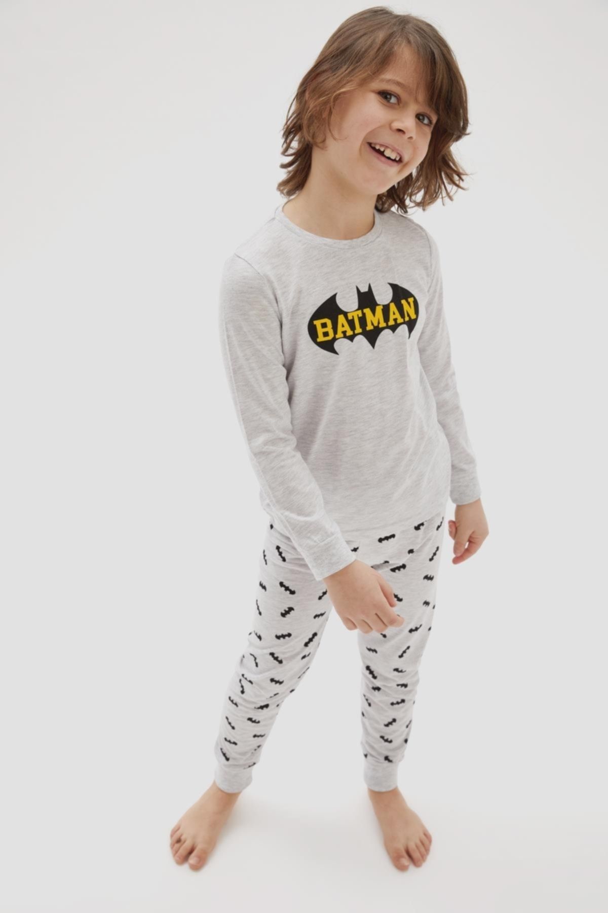 Defacto Erkek Çocuk Batman Lisanslı Pijama Takımı
