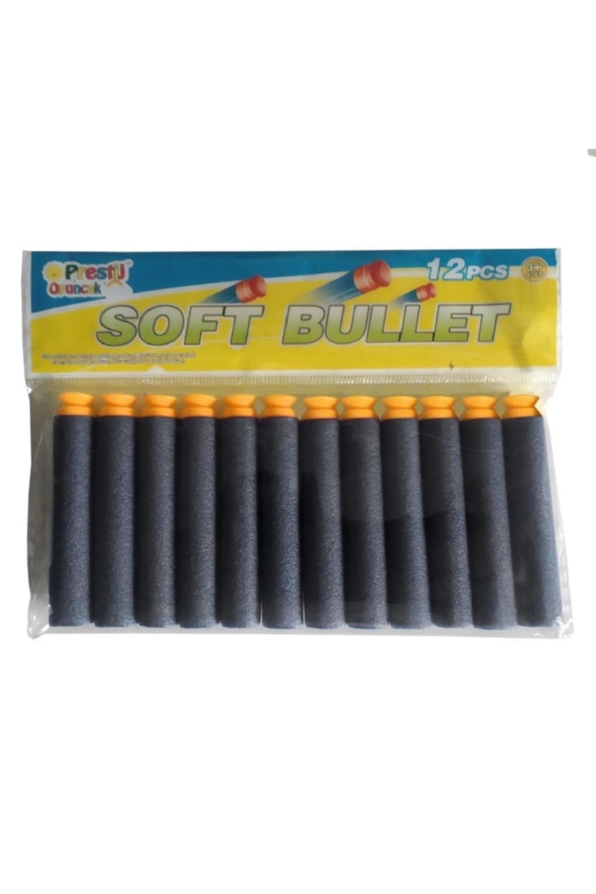 Prestij Farbu Oyuncak Soft Bullet Yedek Vantuslu Köpük Mermi