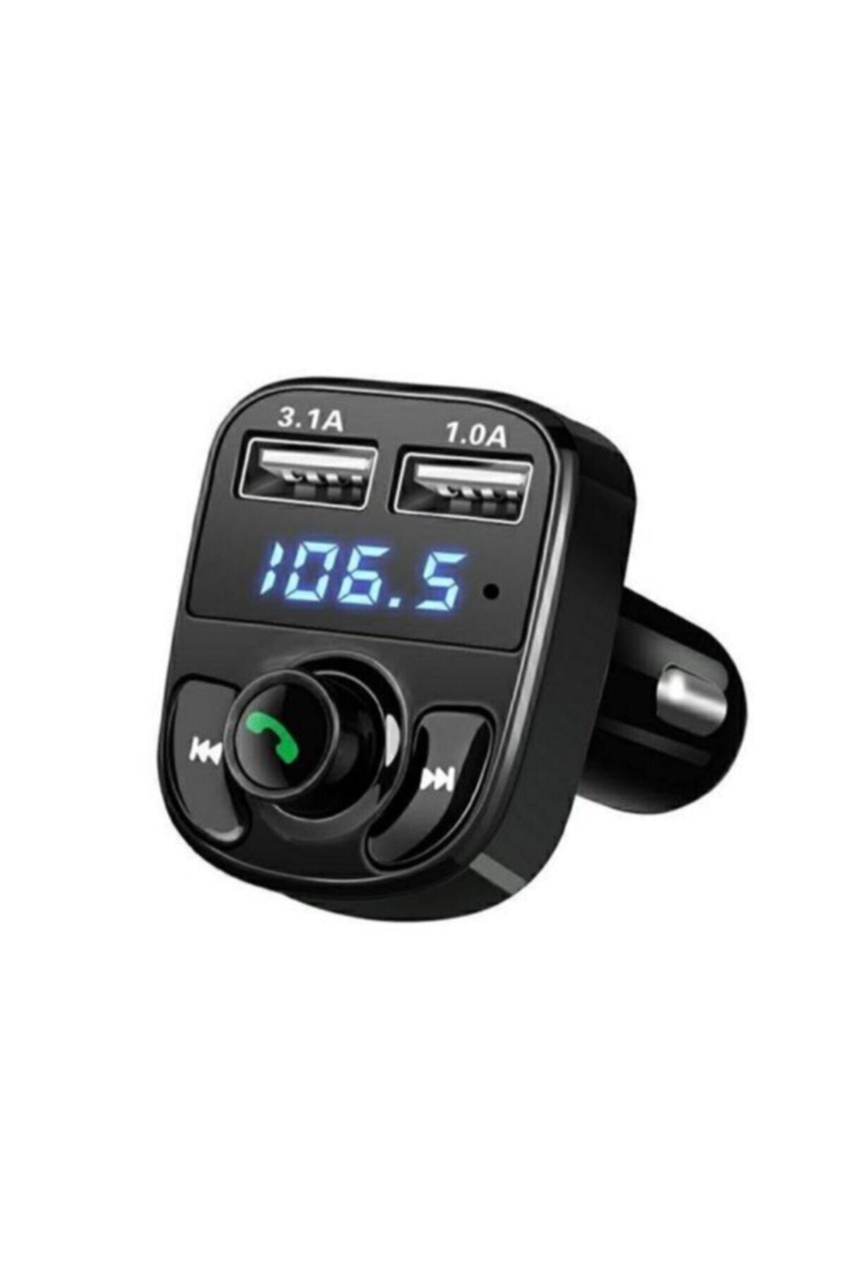 Manessa Carx8 Araç Fm Transmitter Bluetooth Usb Mp3 Sd Kart Çakmaklık Girişli Oto Müzik Çalar Kiti